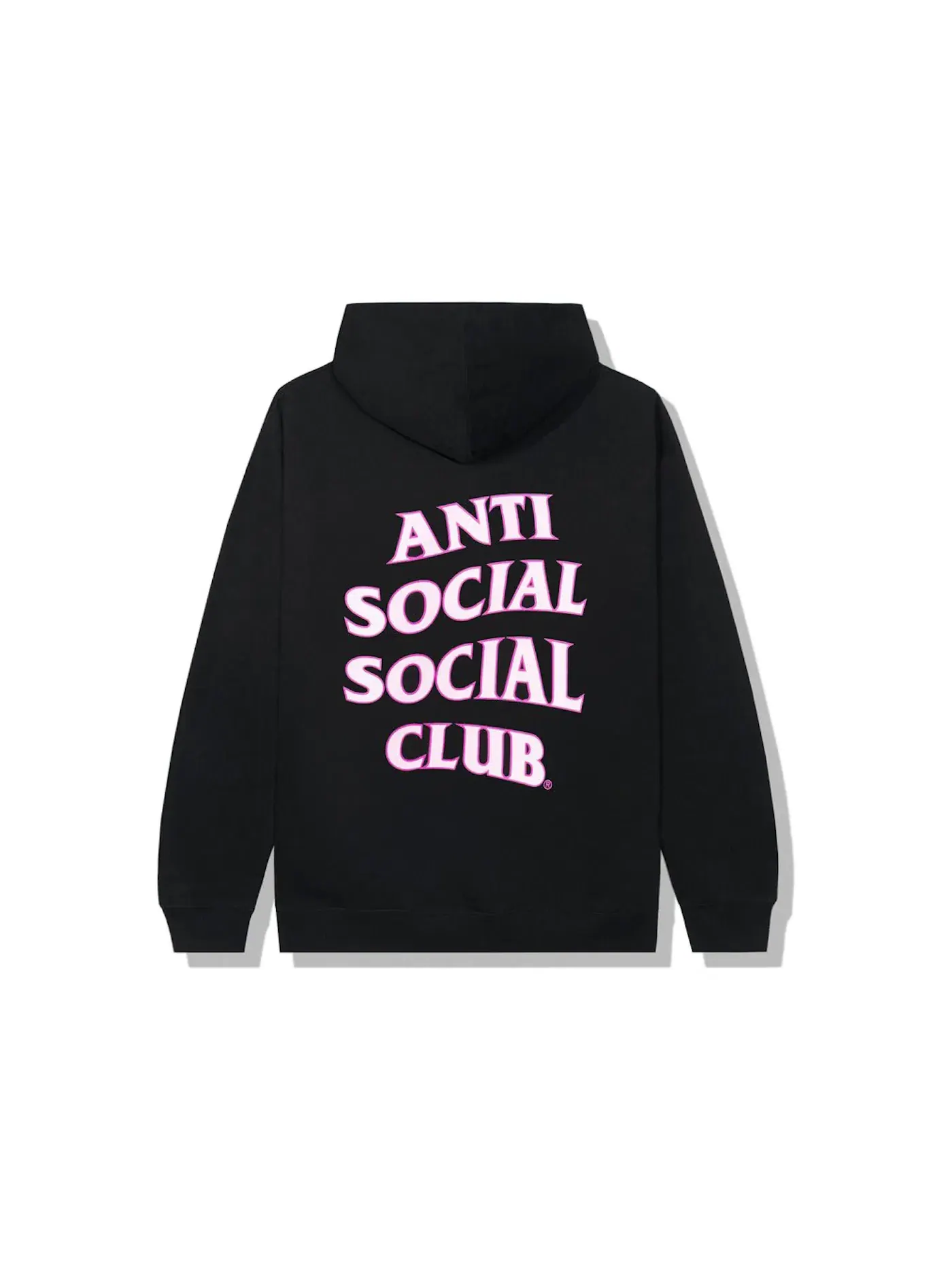Мужской худи с принтом Anti Social Social Club Hoodie — изображение 2 из 2, черный