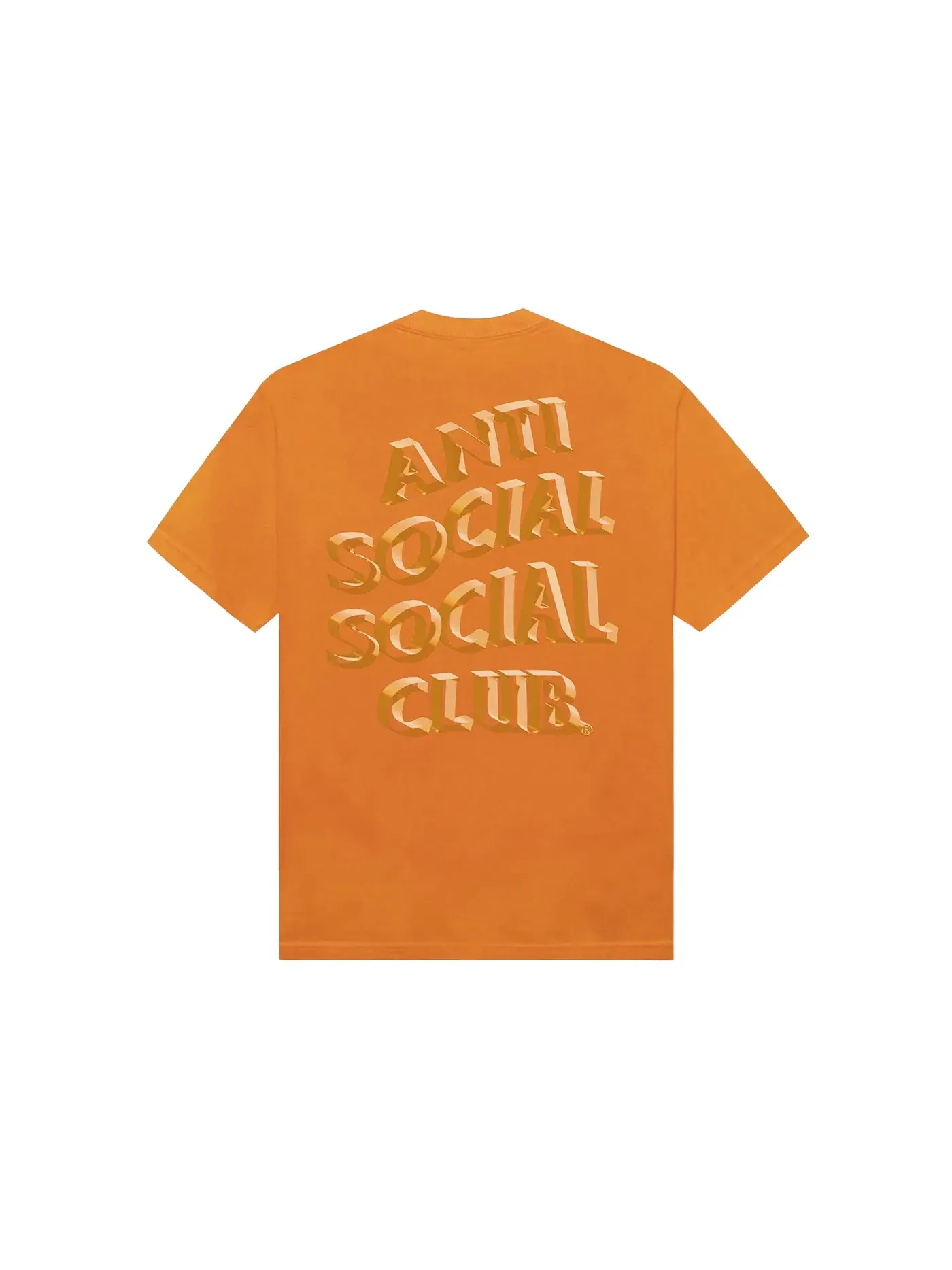 Мужская футболка с принтом Deeper Than Usual Tee Anti Social Social Club — изображение 1 из 2, оранжевый
