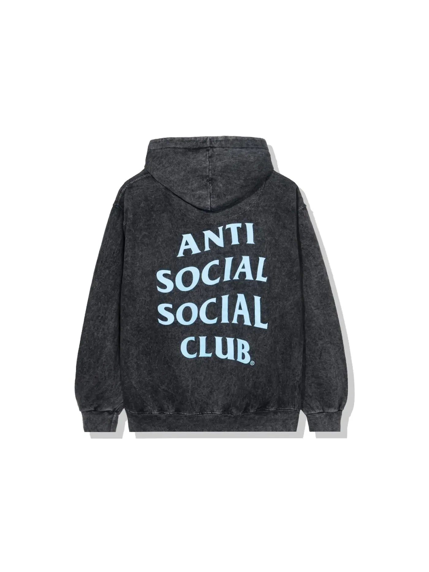 Мужской худи с принтом Anti Social Social Club — изображение 2 из 2, черный