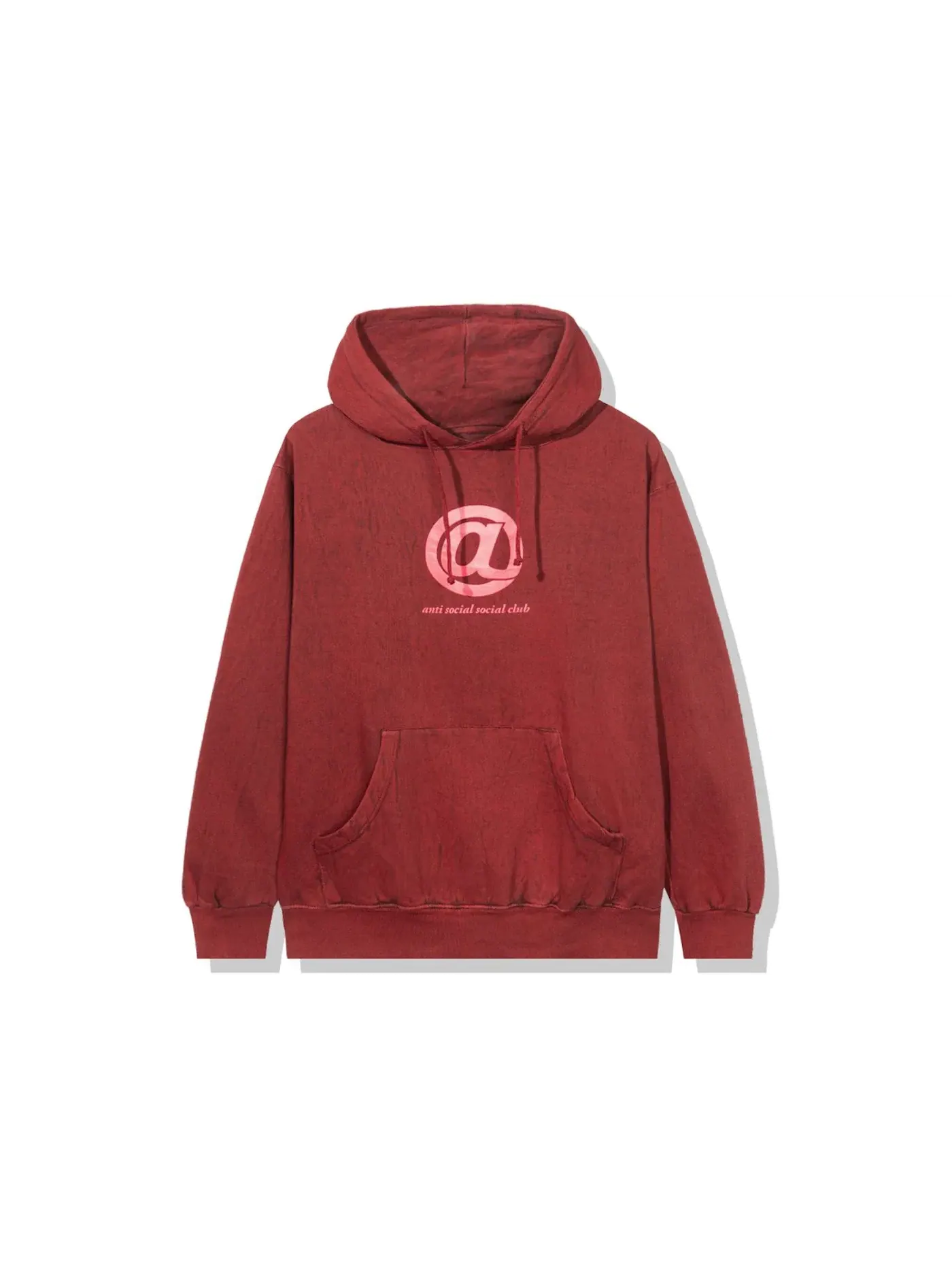 Мужской худи с принтом Anti Social Social Club Hoodie — изображение 1 из 2, красный