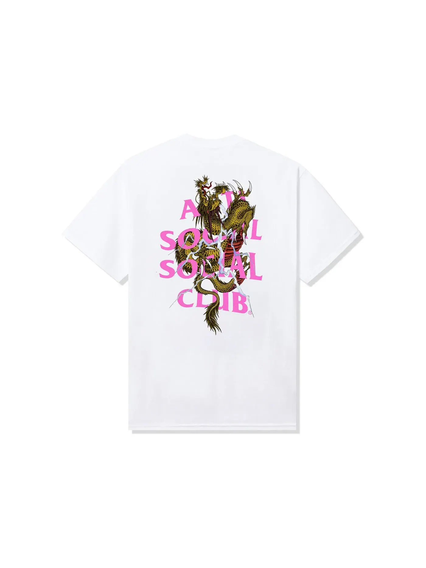 Мужская футболка с принтом Anti Social Social Club Tee — изображение 1 из 2, белый