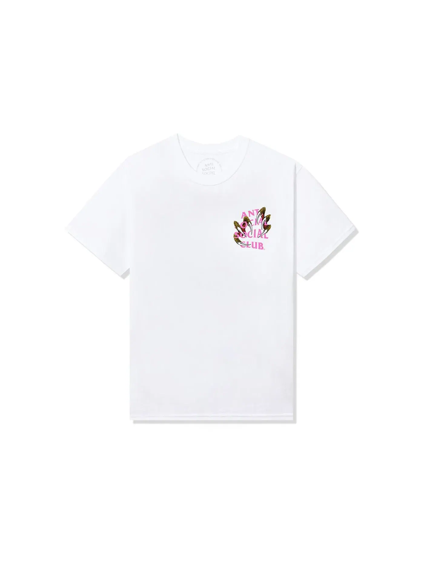 Мужская футболка с принтом Anti Social Social Club Tee — изображение 2 из 2, белый