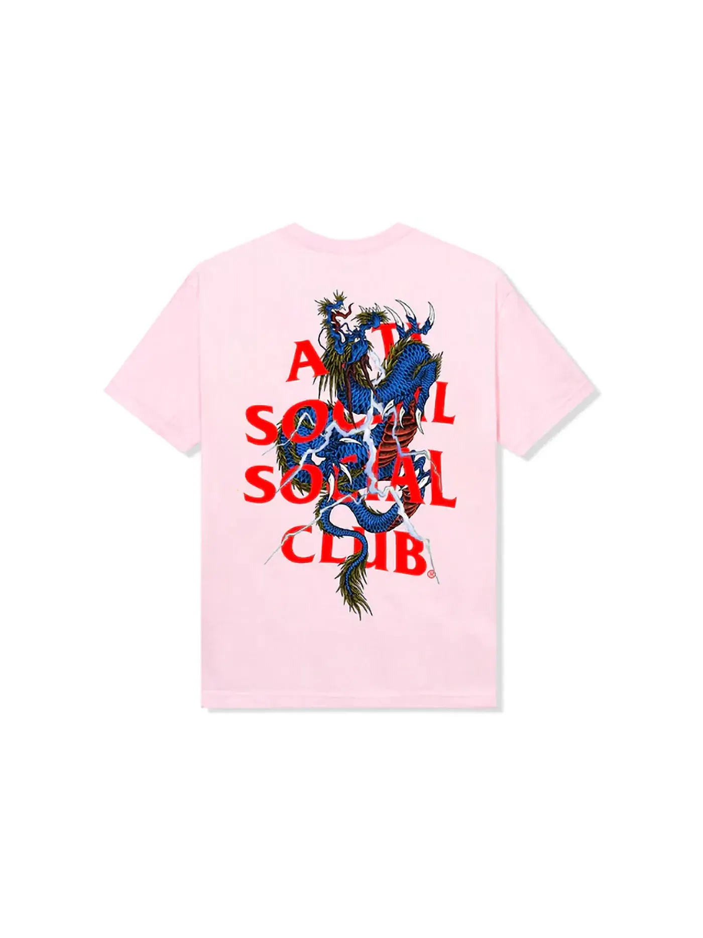 Мужская футболка с принтом Tee Anti Social Social Club — изображение 1 из 2, розовый