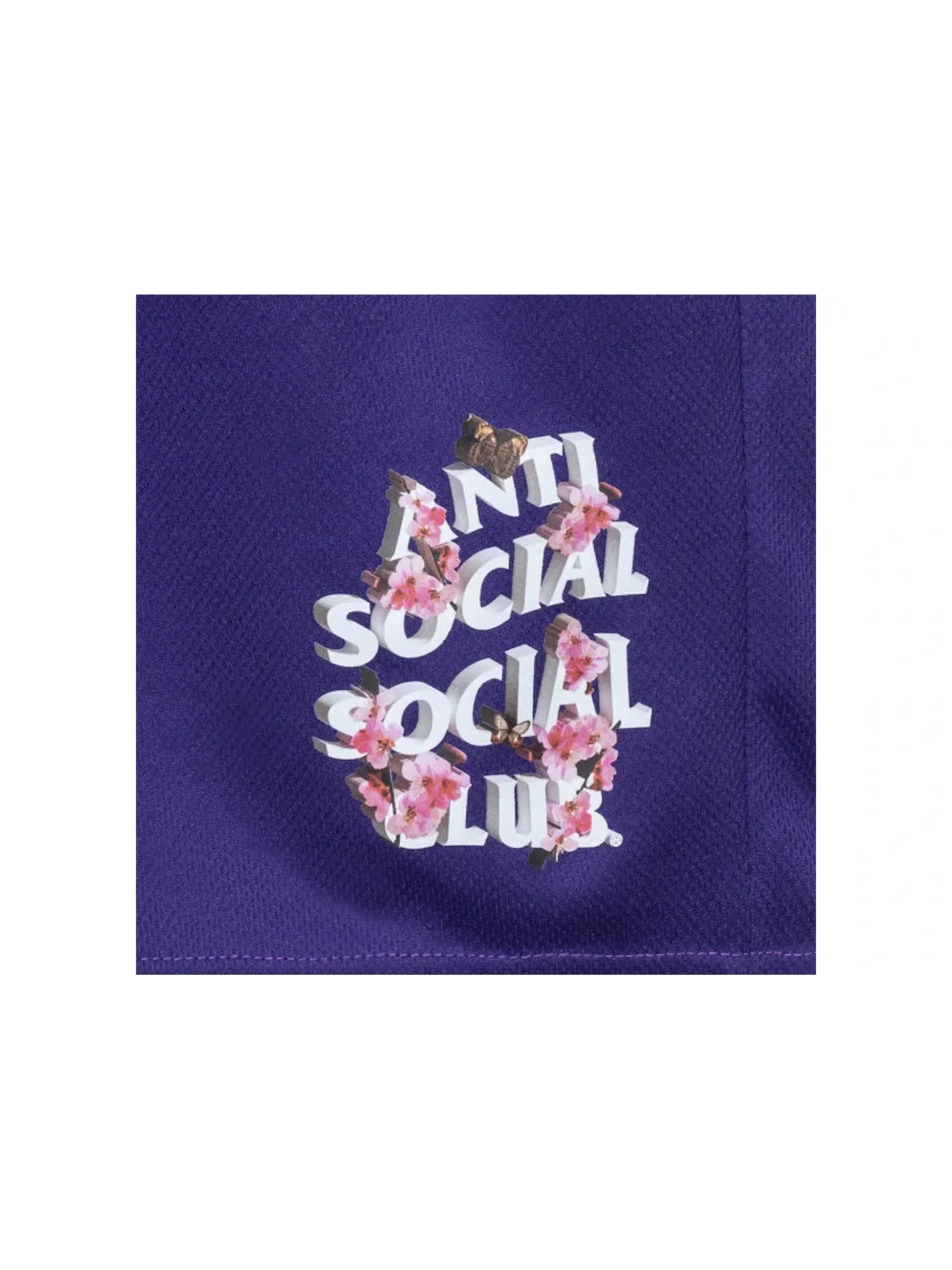 Мужские шорты с принтом Drama Club Anti Social Social Club — изображение 2 из 2, фиолетовый