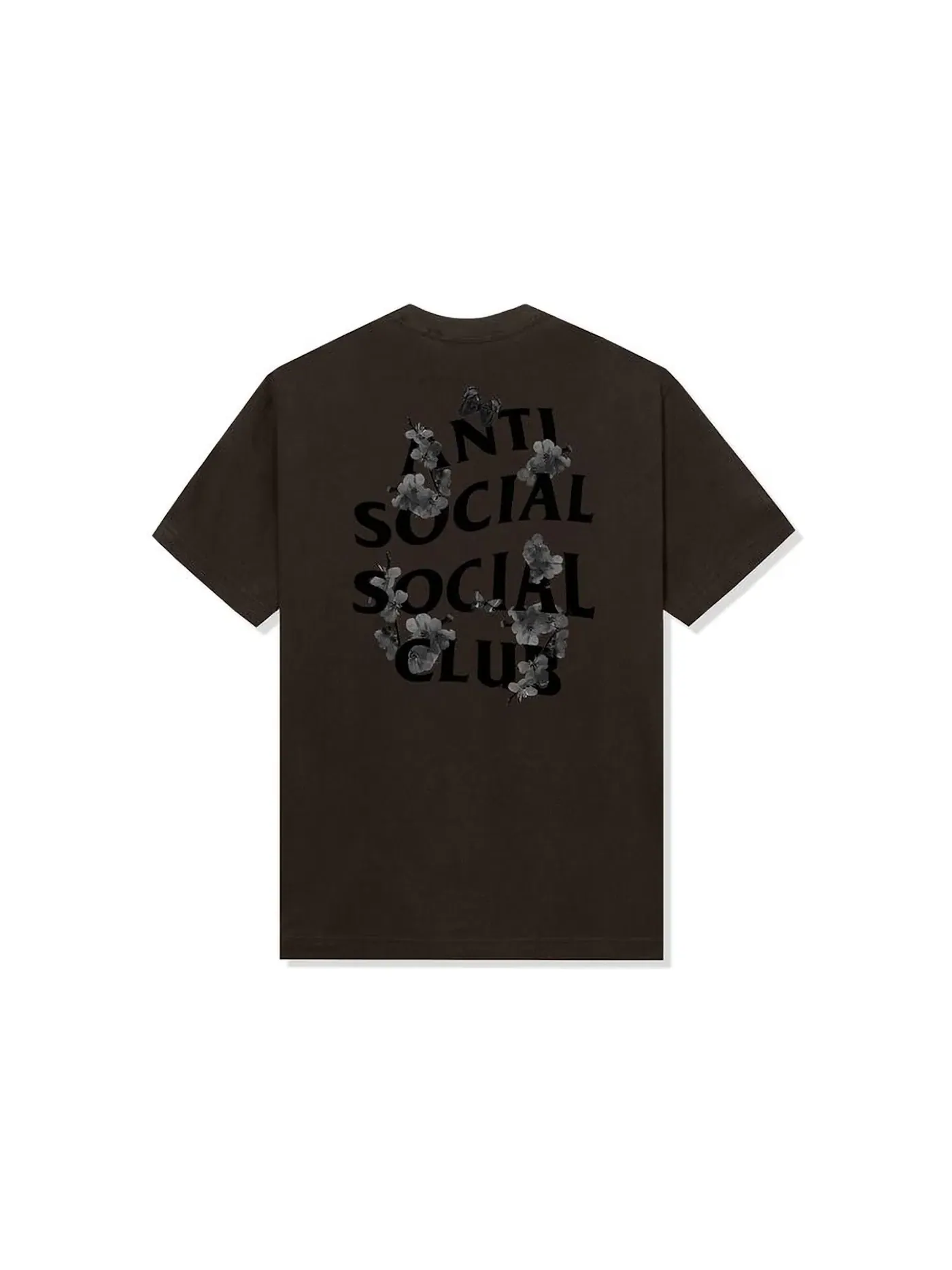 Мужская футболка с принтом Anti Social Social Club Tee — изображение 1 из 2, коричневый