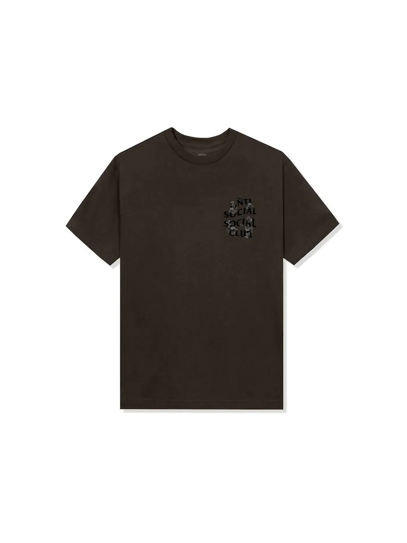 Мужская футболка с принтом Anti Social Social Club Tee — изображение 2 из 2, коричневый