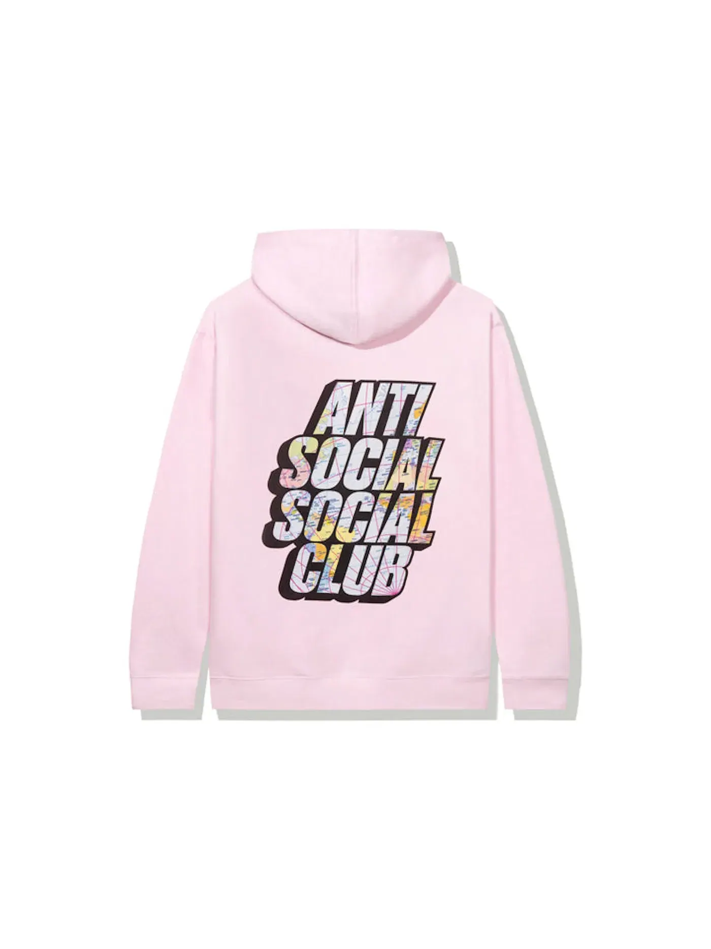 Мужской худи с принтом Drop A Pin Anti Social Social Club — изображение 1 из 2, розовый