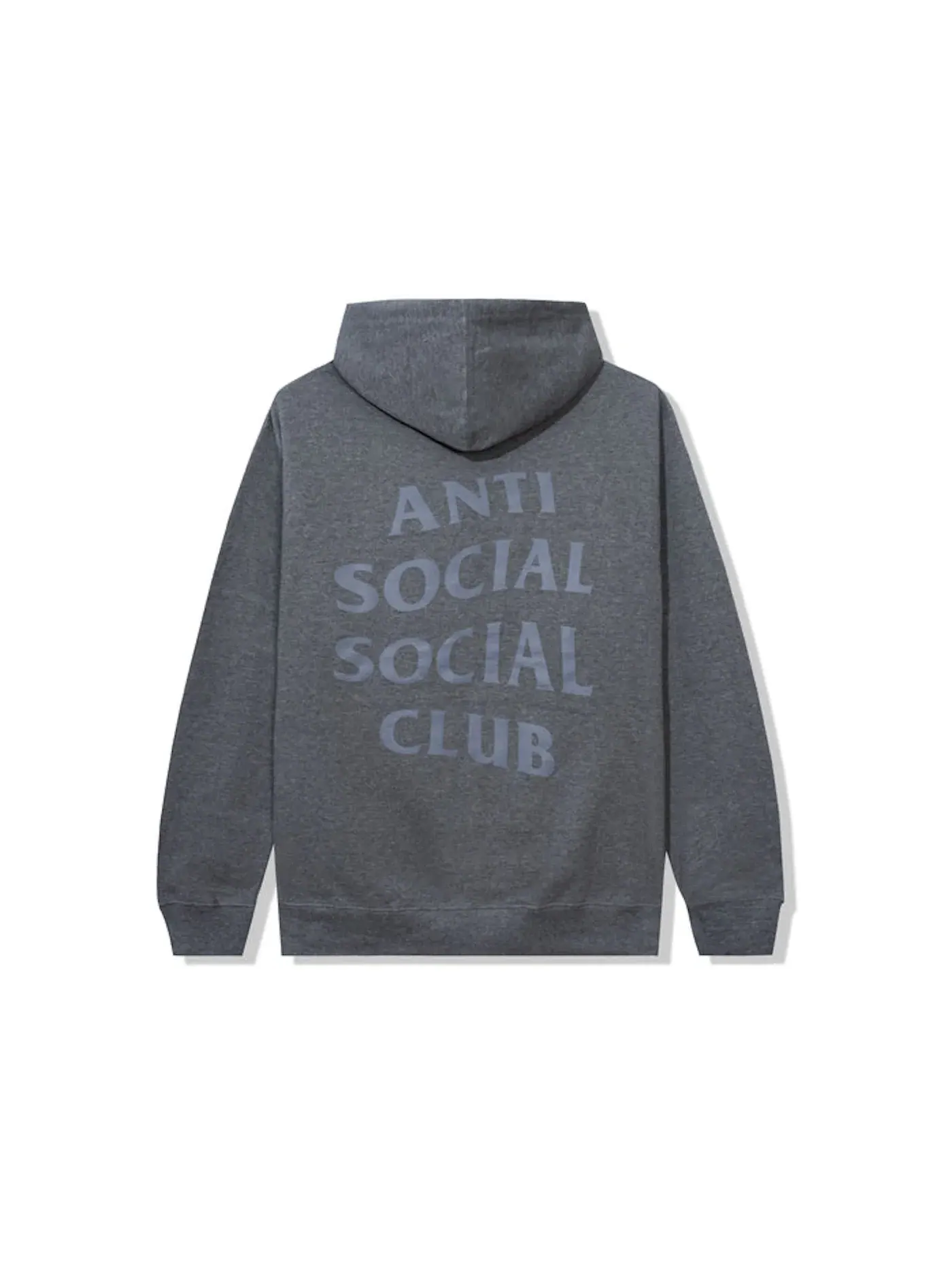 Мужская худи с принтом Early Decision Anti Social Social Club — изображение 2 из 2, серый