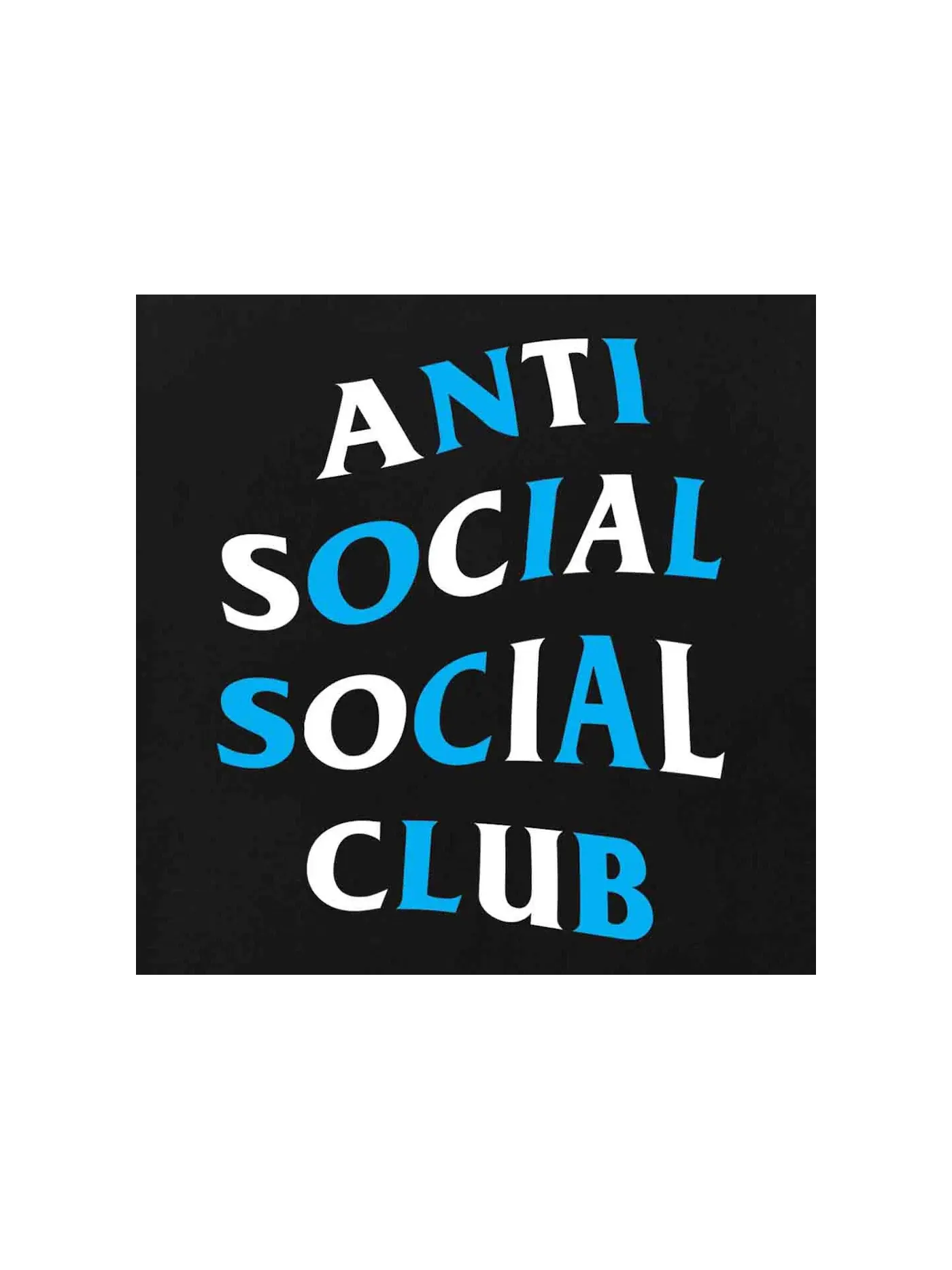 Мужская футболка с принтом Tee Anti Social Social Club — изображение 3 из 3, черный