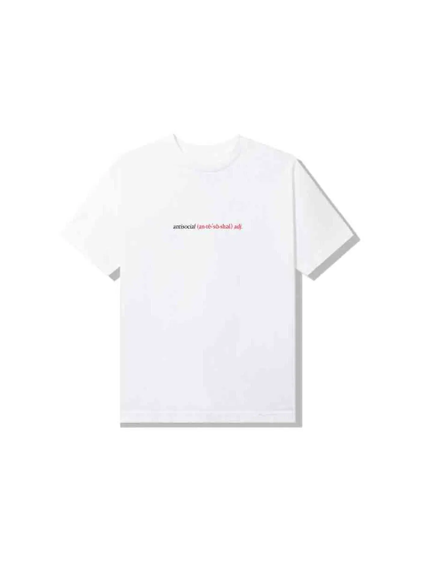 Мужская футболка с принтом Anti Social Social Club Tee — изображение 2 из 3, белый