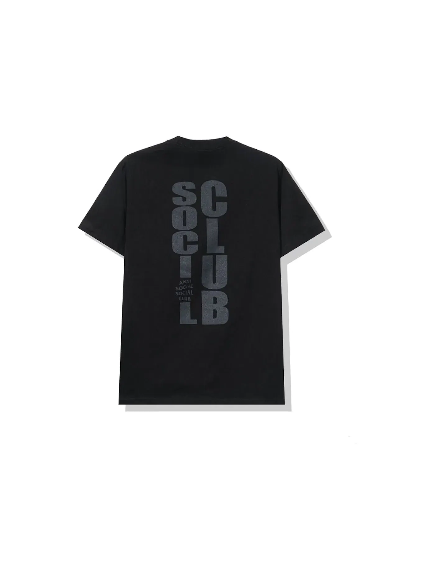 Мужская футболка с принтом Anti Social Social Club Tee — изображение 2 из 2, черный