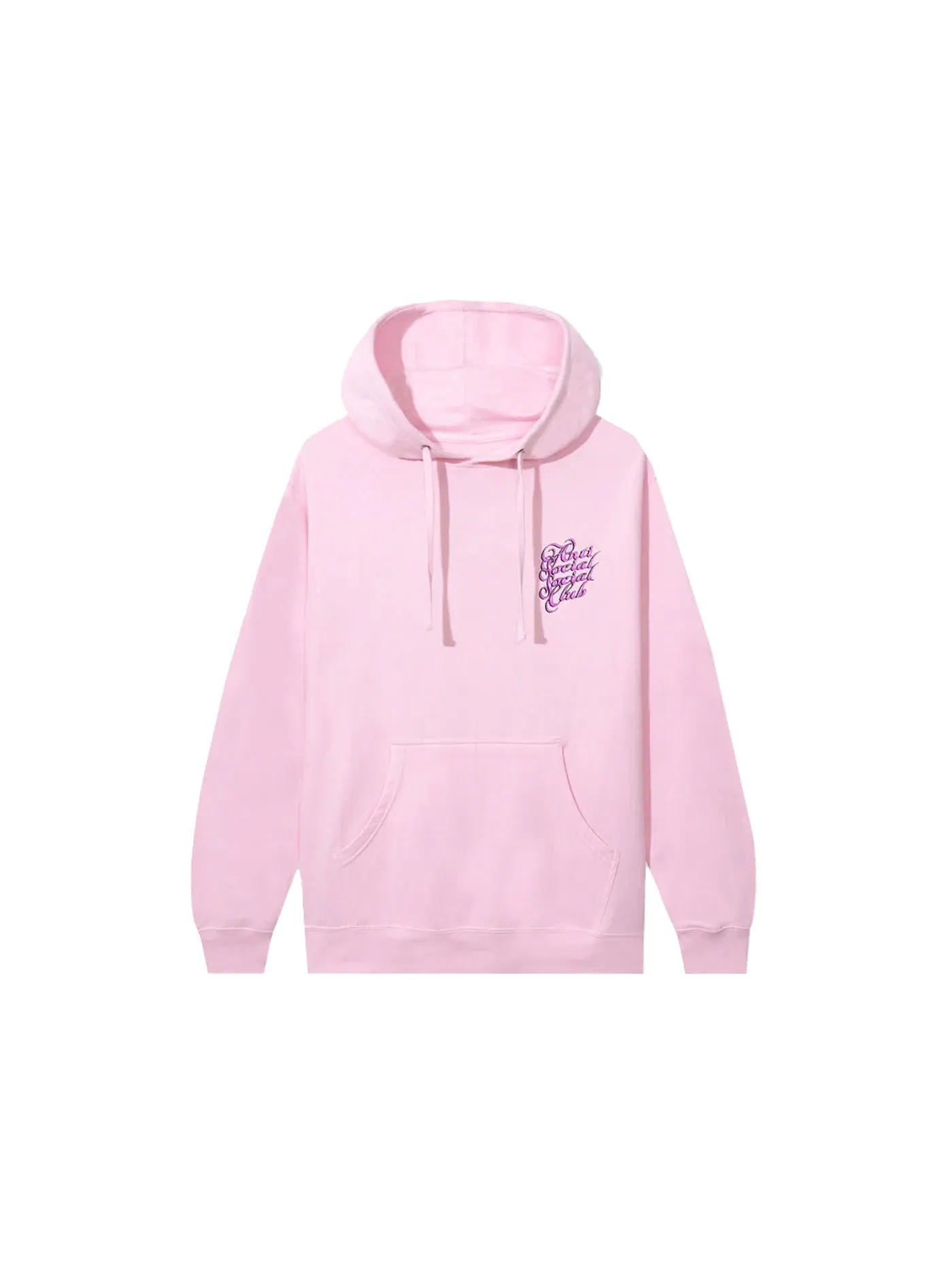 Мужская худи с принтом Anti Social Social Club Hoodie — изображение 2 из 2, розовый