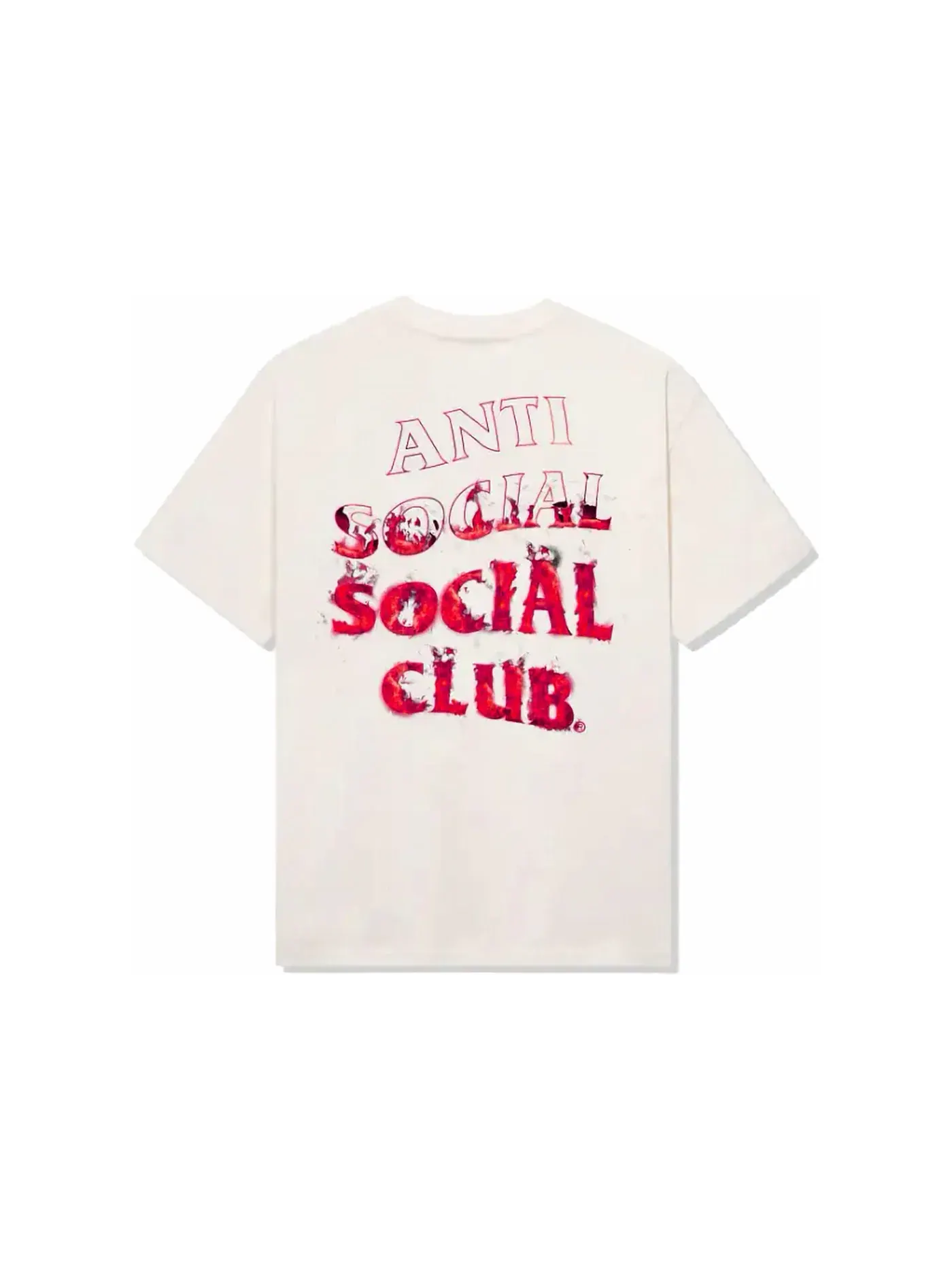 Мужская футболка с принтом Anti Social Social Club Tee — изображение 1 из 2, прозрачный
