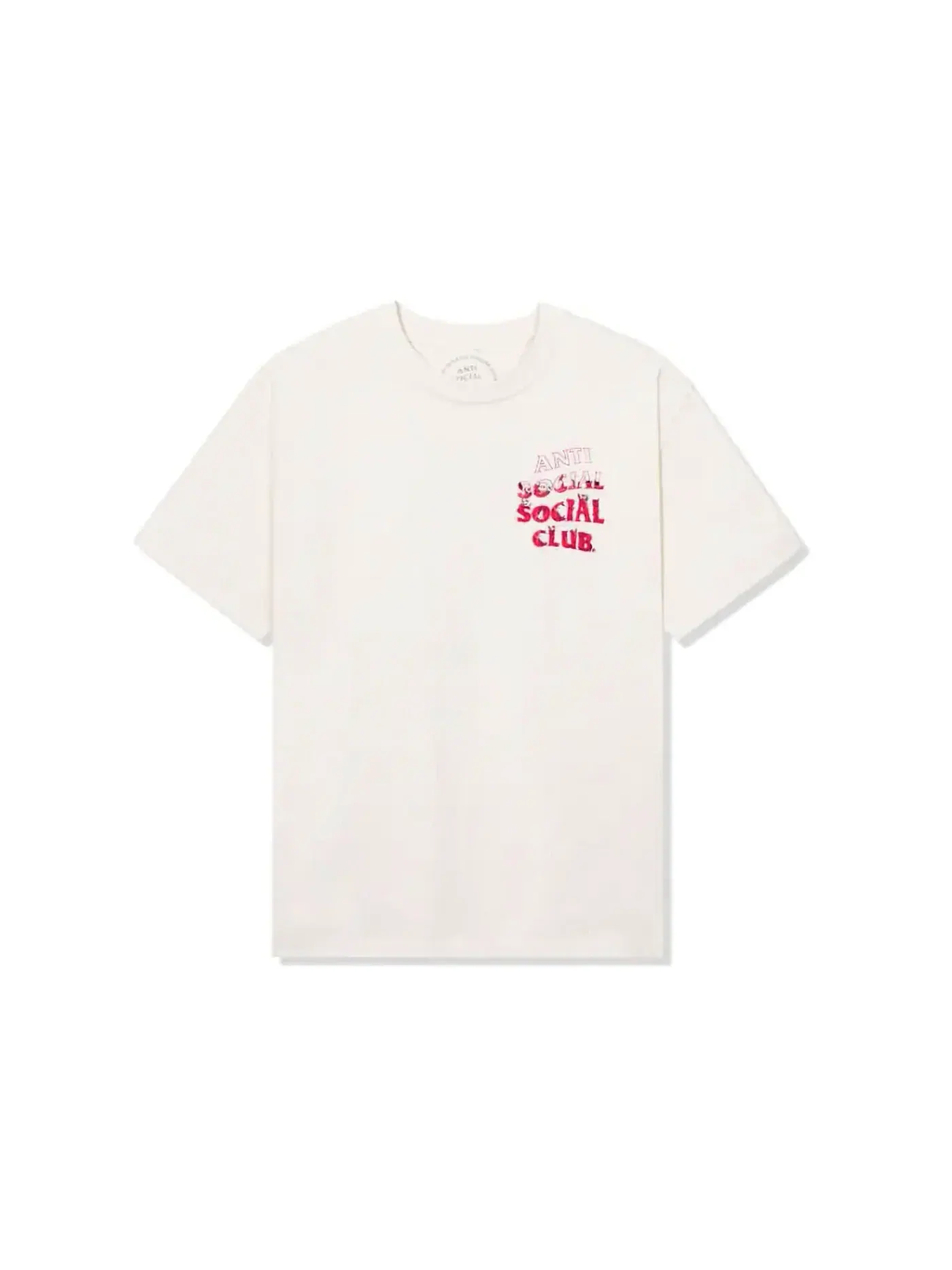 Мужская футболка с принтом Anti Social Social Club Tee — изображение 2 из 2, прозрачный