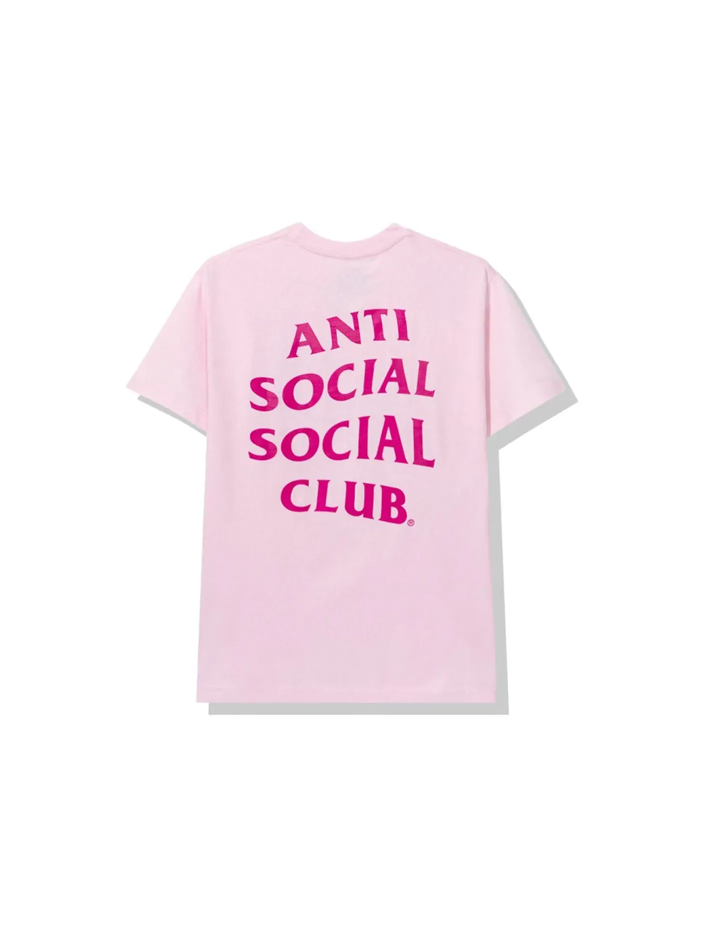 Мужская футболка с принтом Anti Social Social Club Tee — изображение 2 из 2, розовый