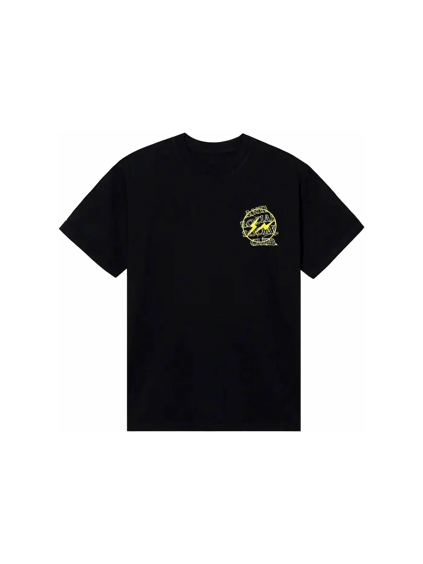 Мужская футболка с принтом Fragment Bolt Tee Anti Social Social Club — изображение 1 из 1, черный/желтый