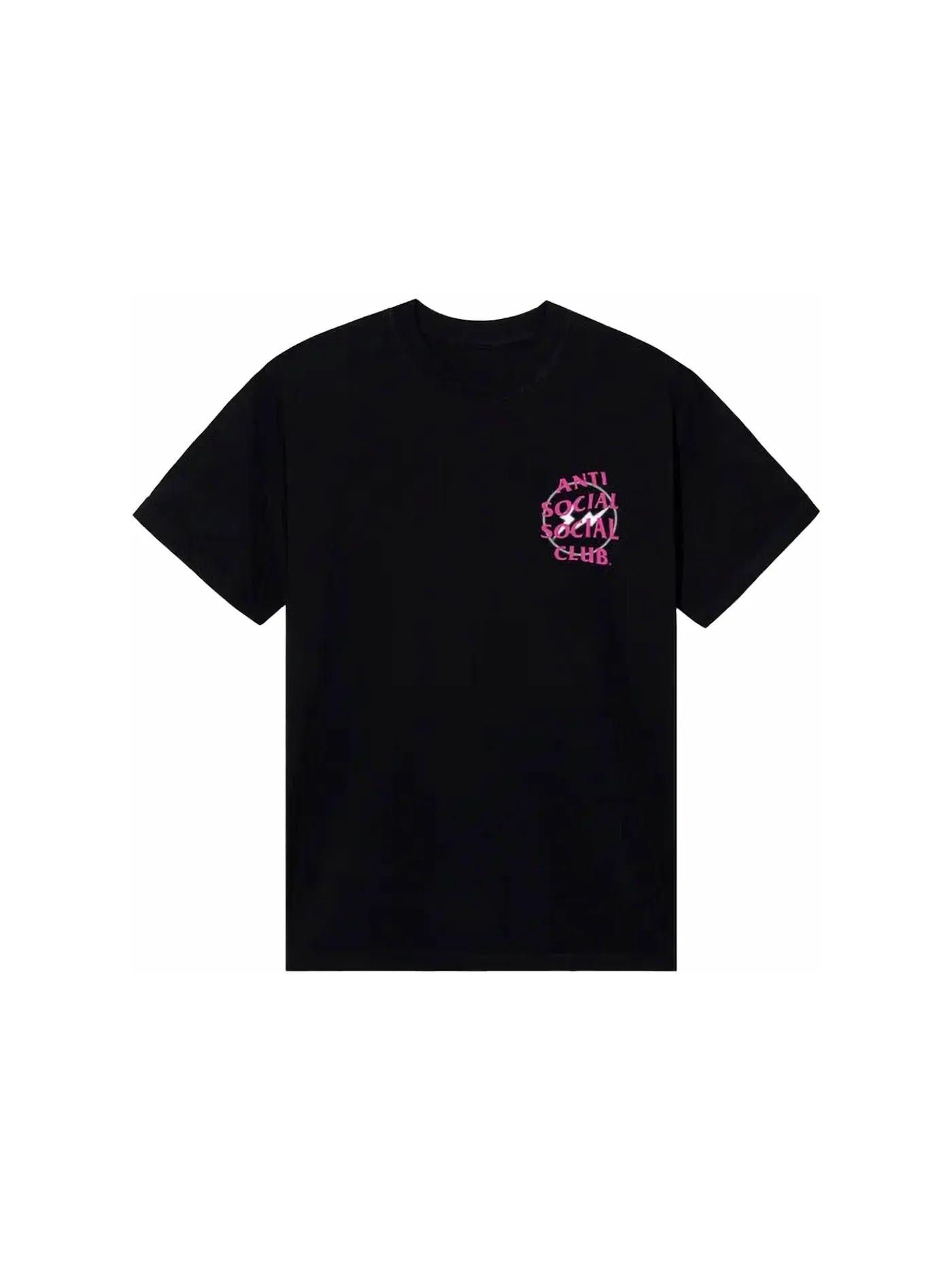 Мужская футболка с принтом Fragment Half Tone Tee Anti Social Social Club — изображение 2 из 2, черный/розовый