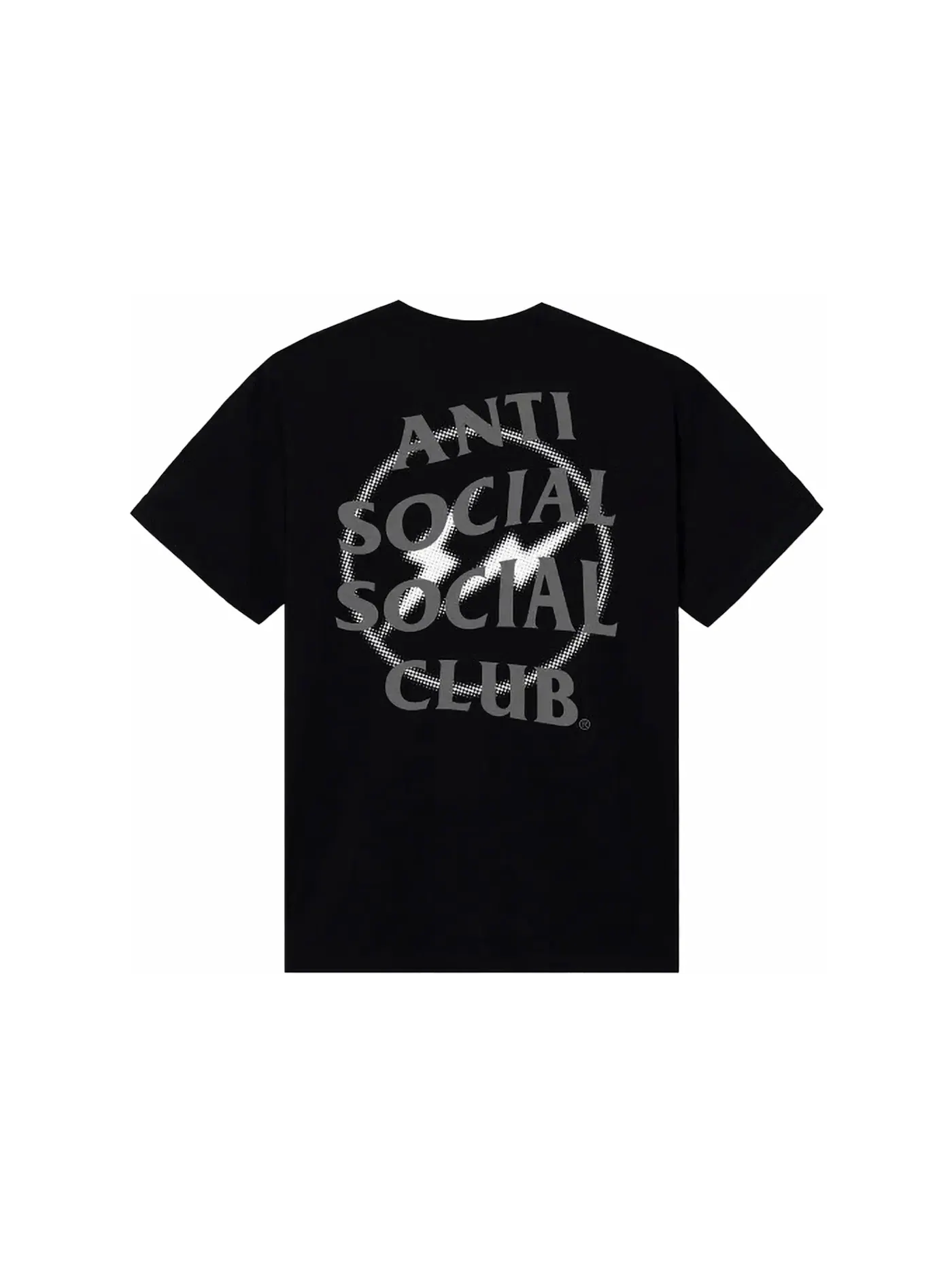 Мужская футболка с принтом Fragment Half Tone Tee Anti Social Social Club — изображение 1 из 2, черный/серый