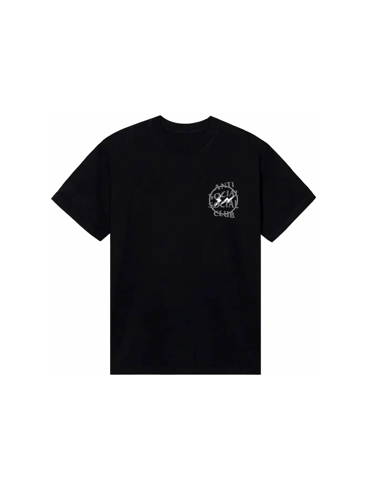 Мужская футболка с принтом Fragment Half Tone Tee Anti Social Social Club — изображение 2 из 2, черный/серый