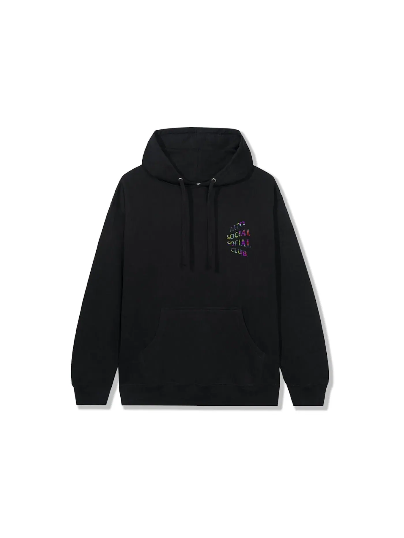 Мужской худи с принтом Fuzzy Connection Hoodie Anti Social Social Club — изображение 2 из 2, черный