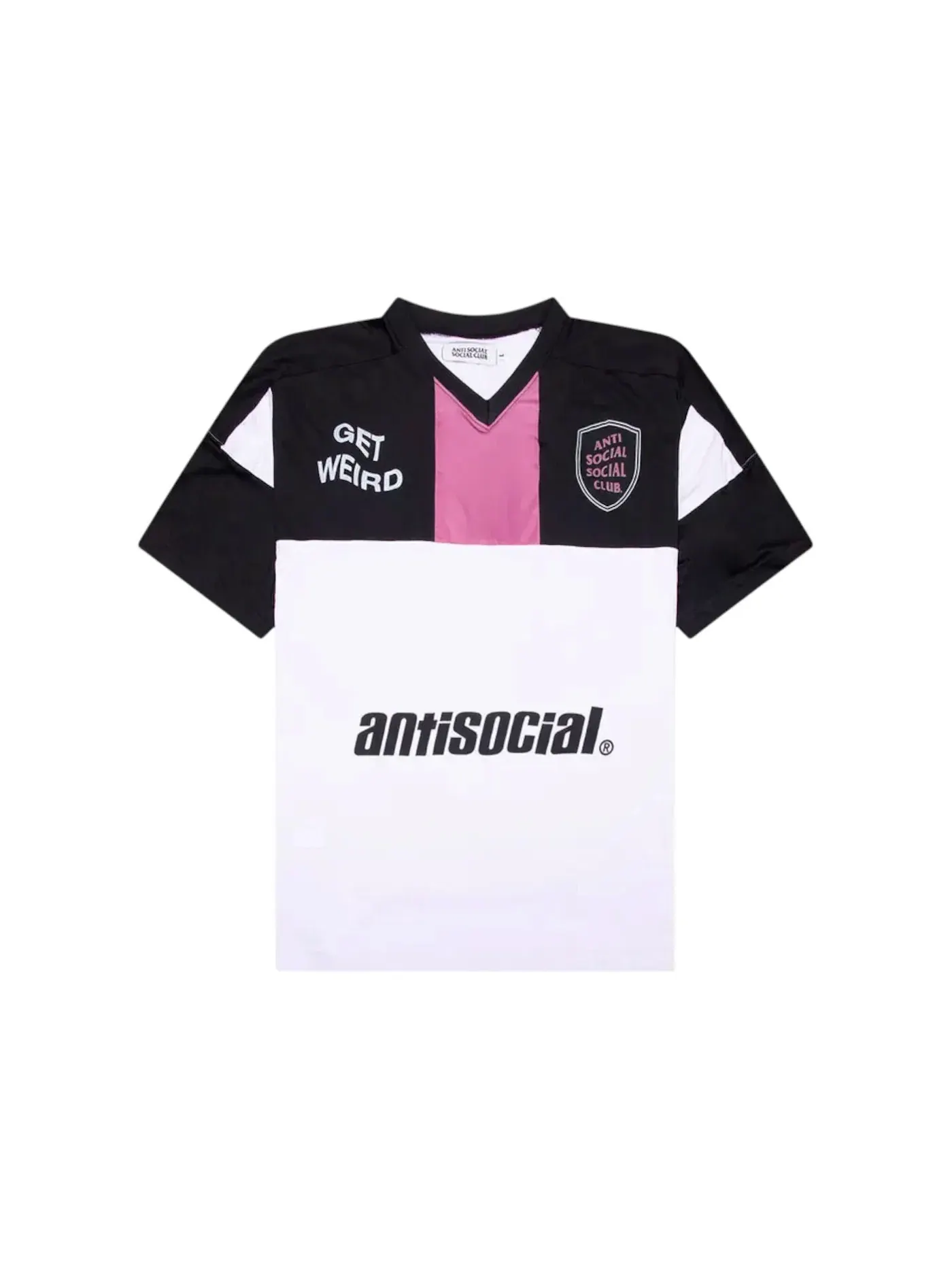 Мужская футболка с принтом Get Weird Soccer Jersey Anti Social Social Club — изображение 1 из 1, белый