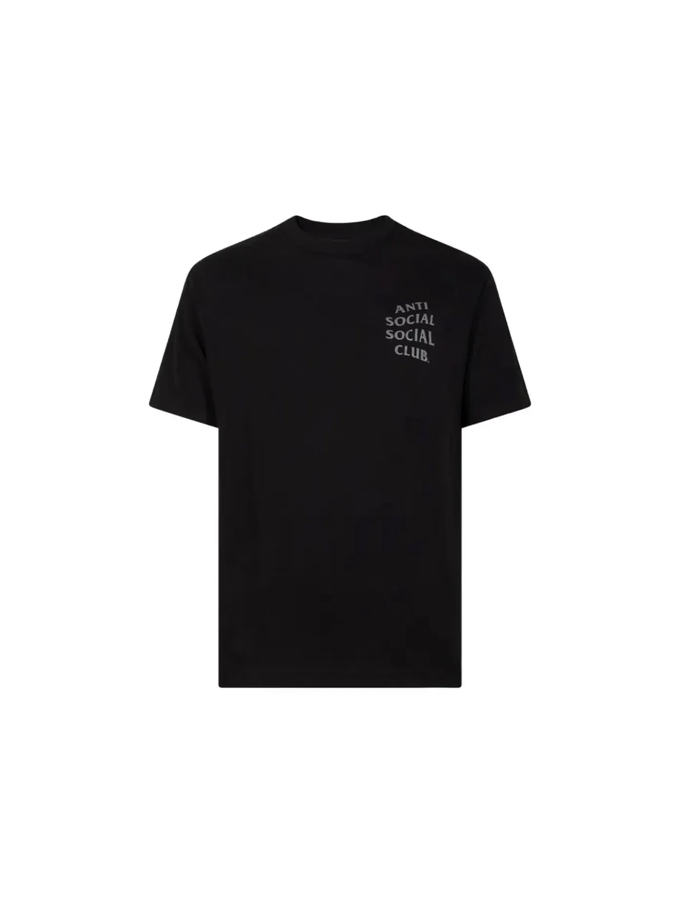 Мужская футболка с принтом Anti Social Social Club Ghost Of You And Me Tee — изображение 2 из 2, черный