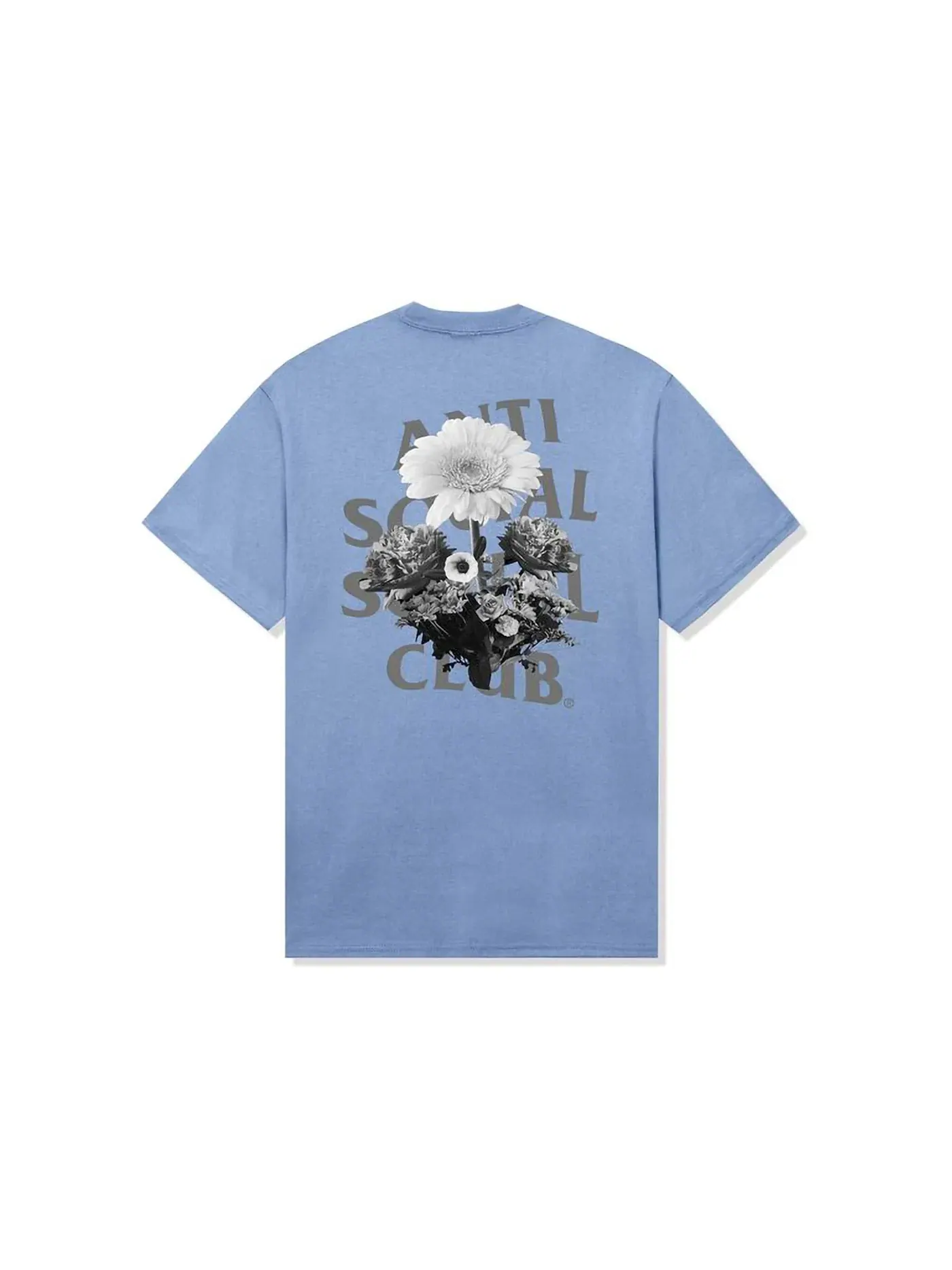 Мужская футболка с принтом Anti Social Social Club Ghost Of You And Me Tee — изображение 1 из 2, синий