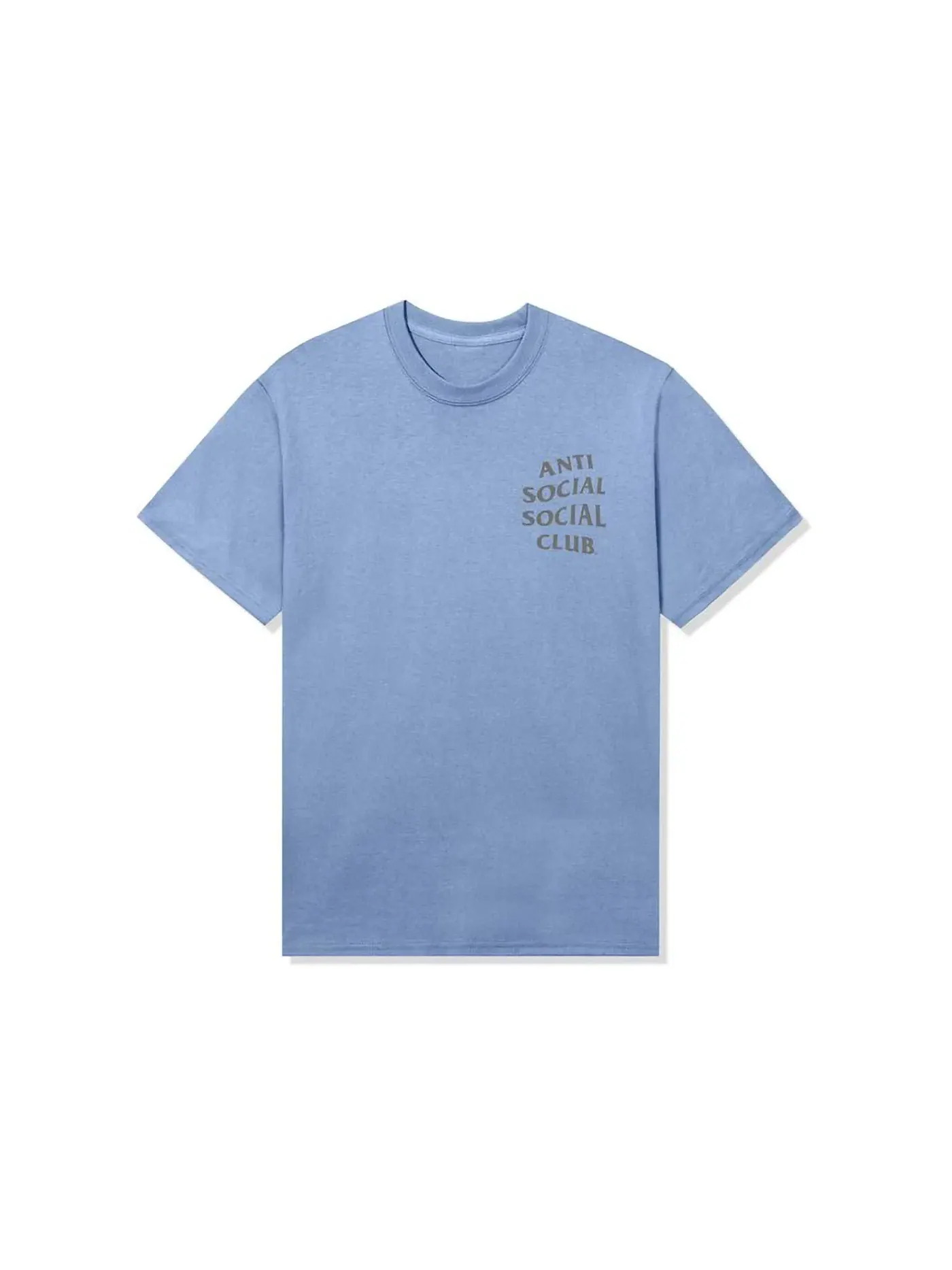 Мужская футболка с принтом Anti Social Social Club Ghost Of You And Me Tee — изображение 2 из 2, синий