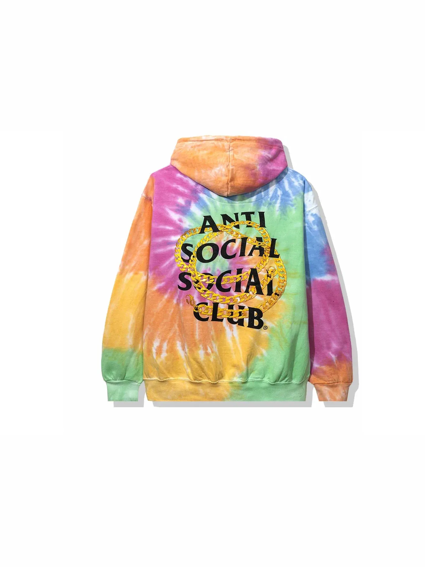 Мужской худи с принтом Good Hoodie Rainbow Tie Dye Anti Social Social Club — изображение 1 из 2, мульти