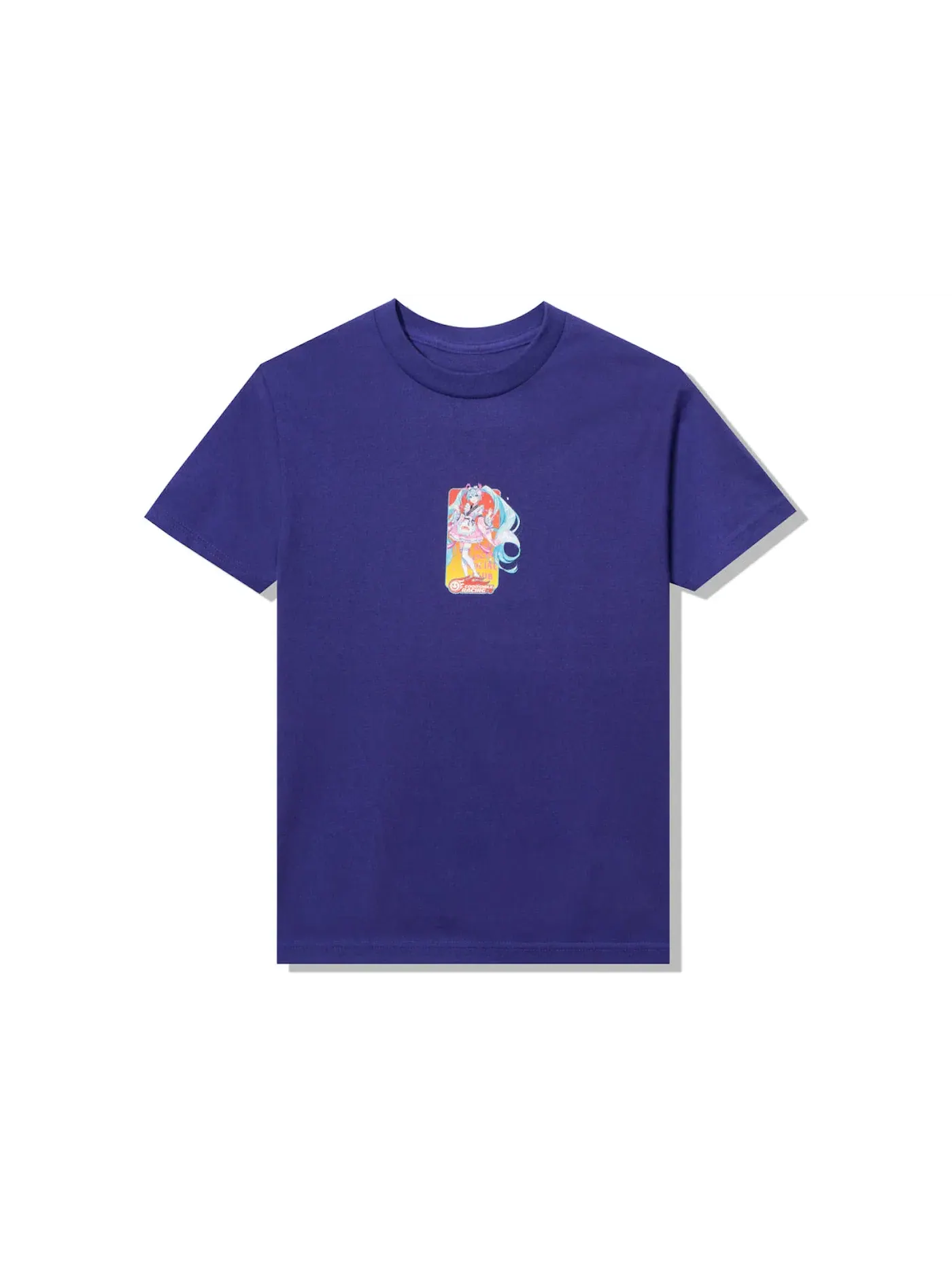 Мужская футболка с принтом Anti Social Social Club Good Smile Racing Hatsune Miku T-shirt — изображение 1 из 1, фиолетовый