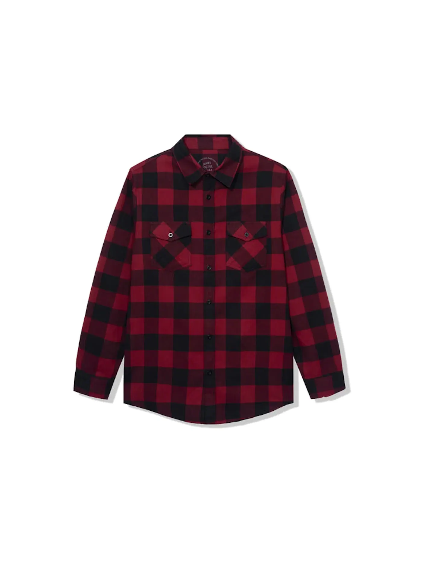 Мужская рубашка фланелевая ASSC Happiest Place On Earth Flannel Anti Social Social Club — изображение 2 из 2, красный