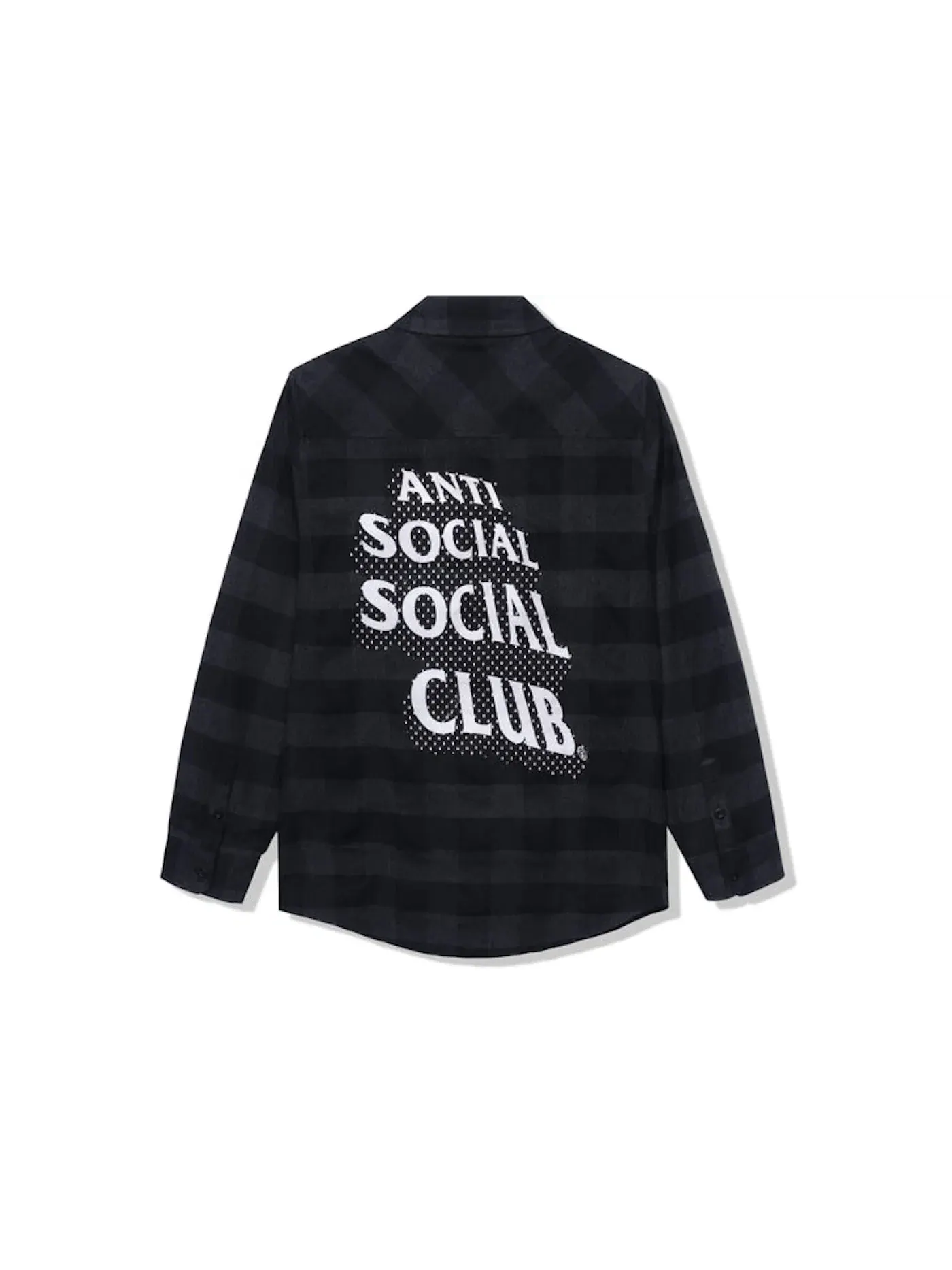 Мужская рубашка из фланели Flannel Anti Social Social Club — изображение 1 из 2, черный