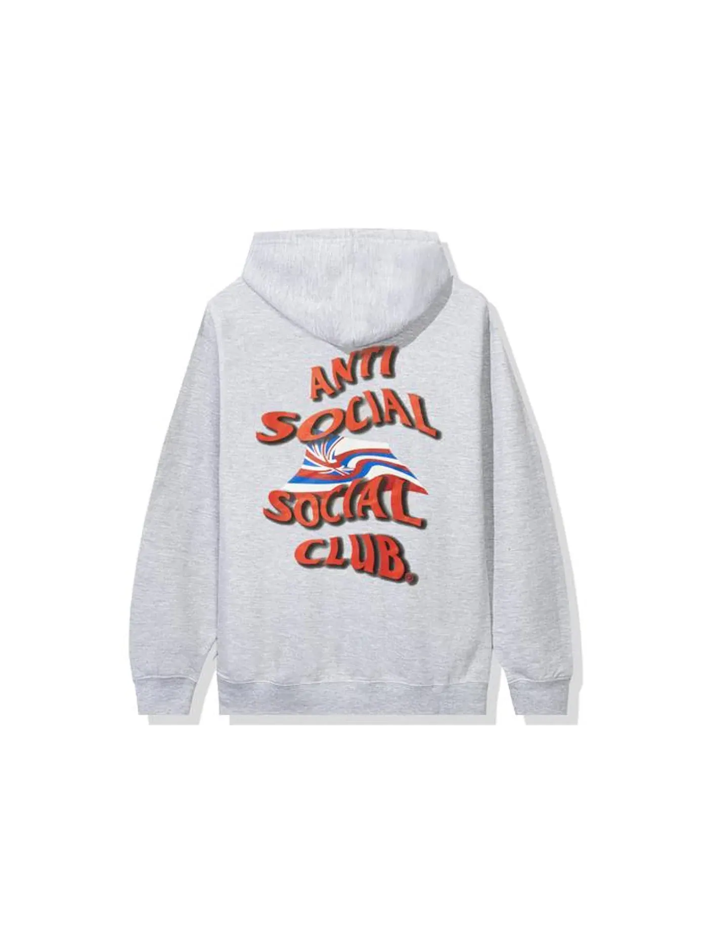 Мужской худи с принтом Anti Social Social Club Hoodie — изображение 1 из 2, серый