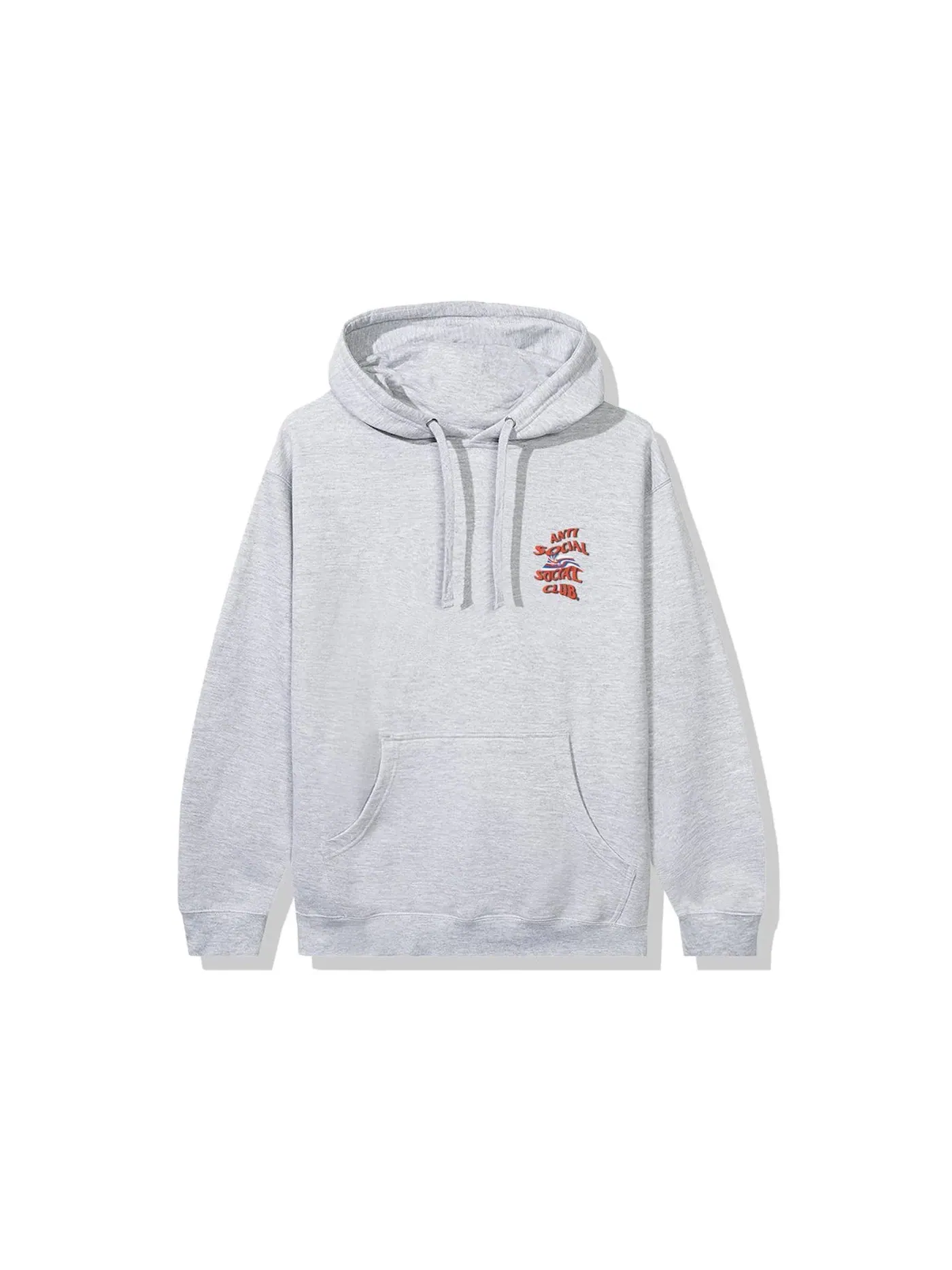 Мужской худи с принтом Anti Social Social Club Hoodie — изображение 2 из 2, серый