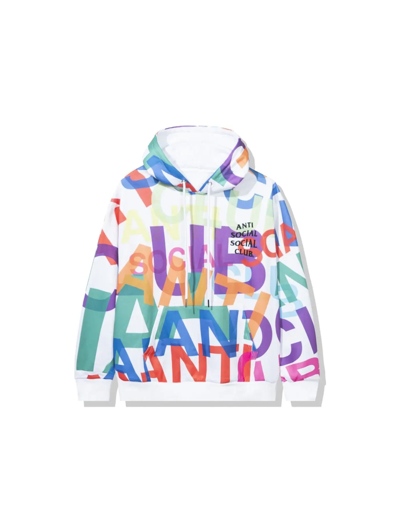 Мужской худи с принтом Anti Social Social Club Headrush All Over Hoodie — изображение 2 из 2, белый