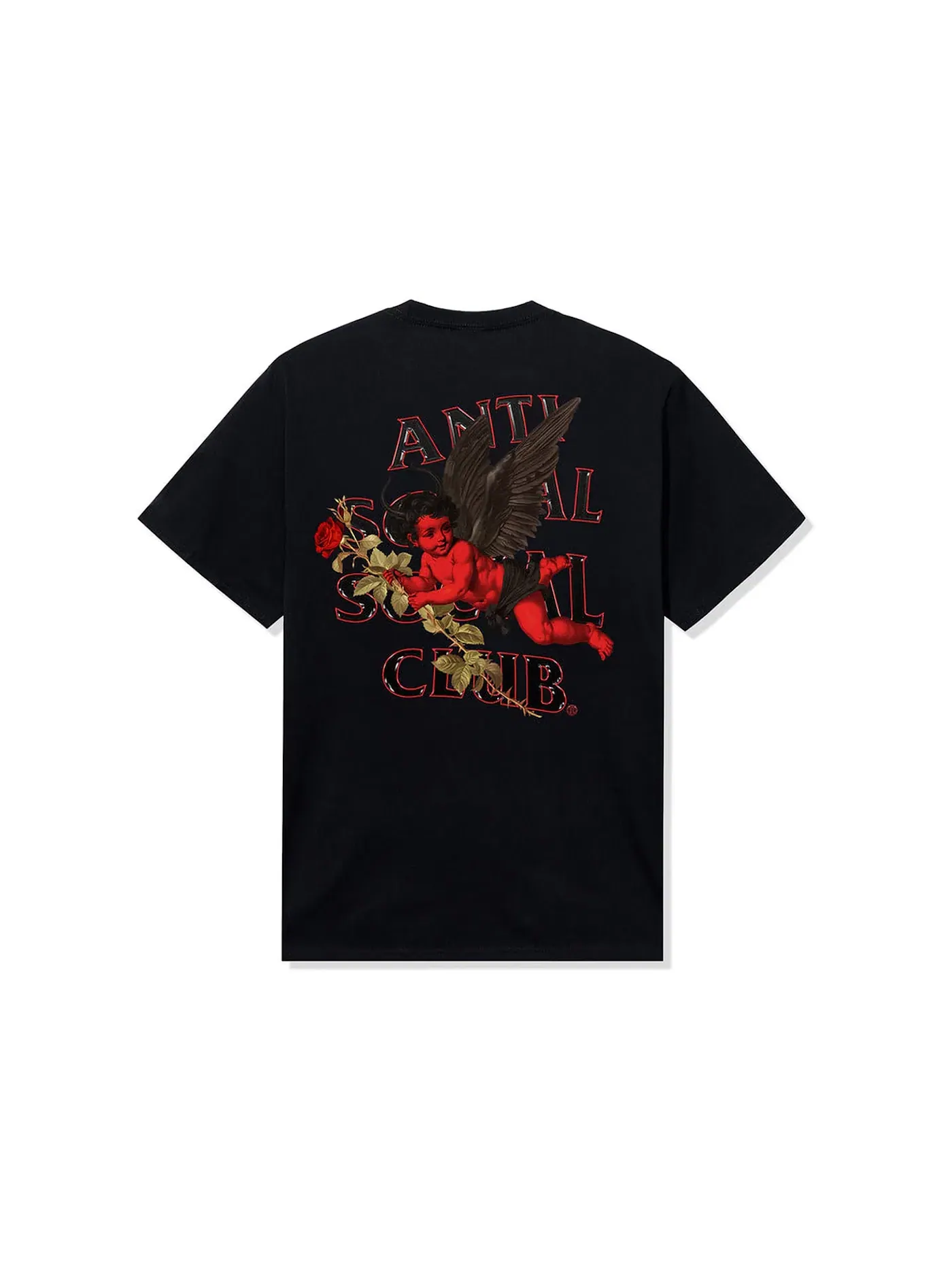 Мужская футболка с принтом Hierarchy Tee Anti Social Social Club — изображение 1 из 2, черный