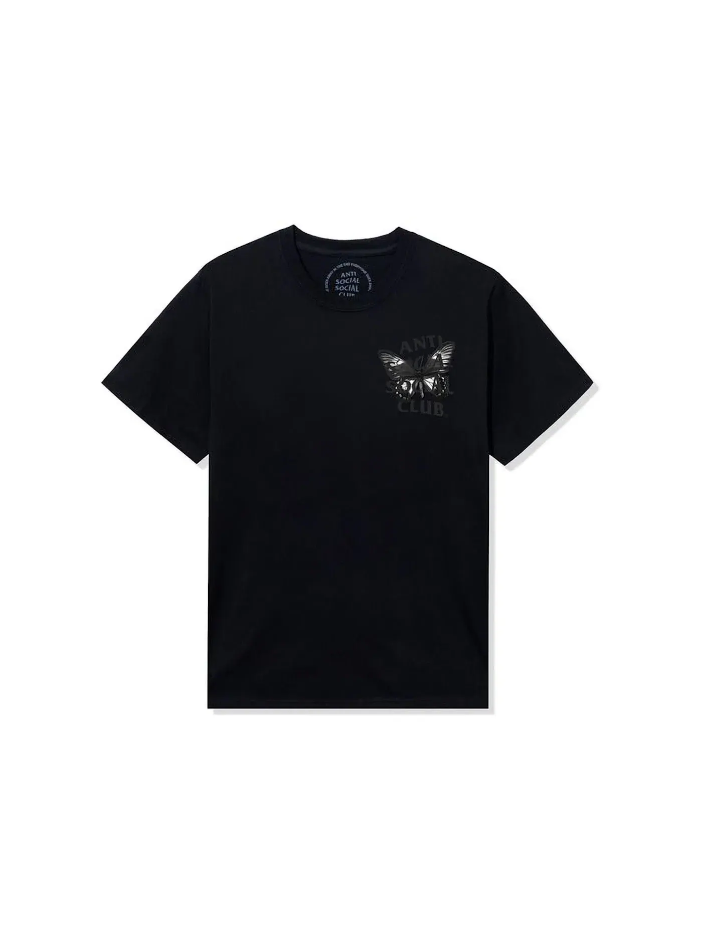 Мужская футболка с принтом Hidden Sky Tee Anti Social Social Club — изображение 2 из 2, черный