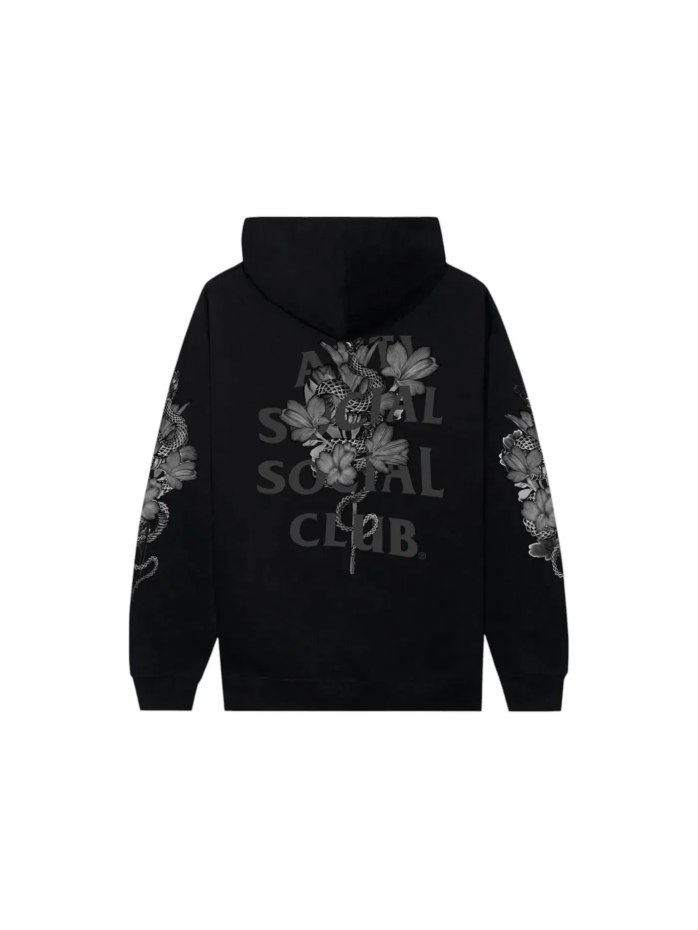 Мужская худи с светоотражающими элементами Anti Social Social Club Hokkaido 3M Reflective Hoodie — изображение 1 из 2, черный