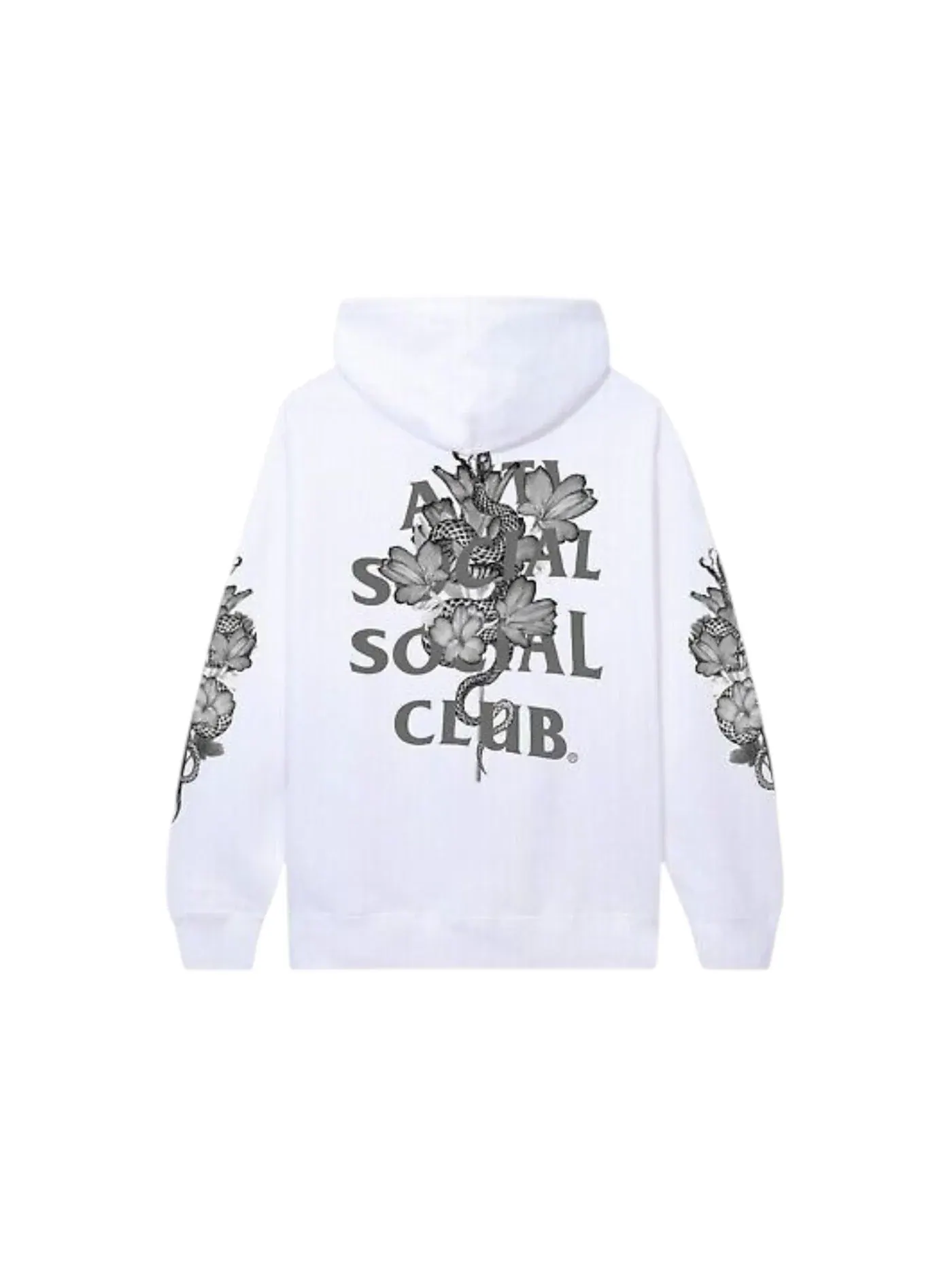 Мужской худи с принтом Hokkaido 3M Reflective Anti Social Social Club — изображение 1 из 2, белый