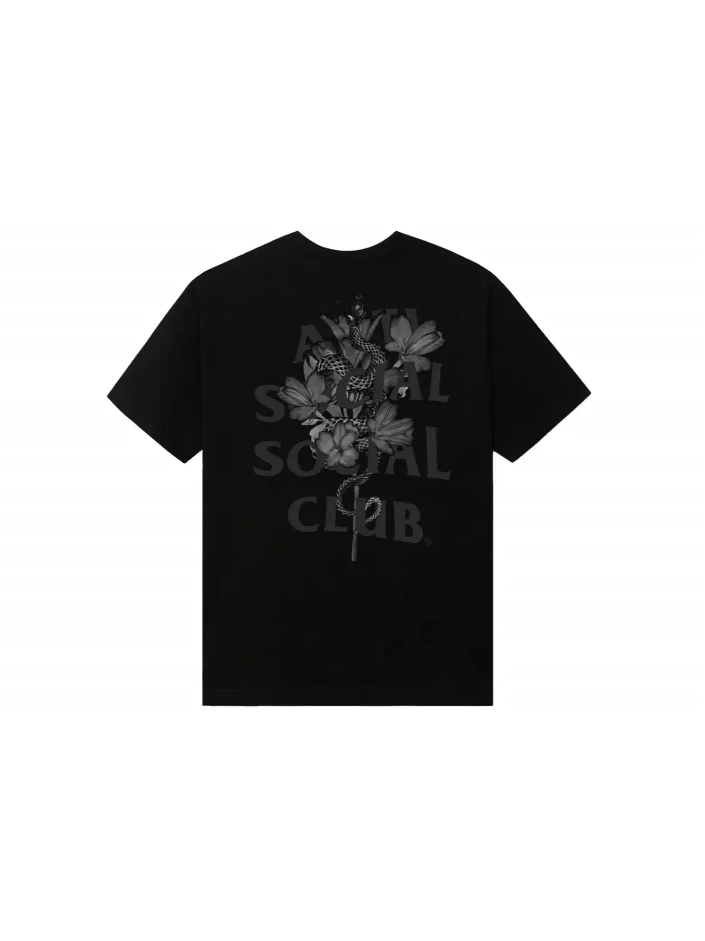 Мужская футболка с принтом Anti Social Social Club Tee — изображение 1 из 2, черный