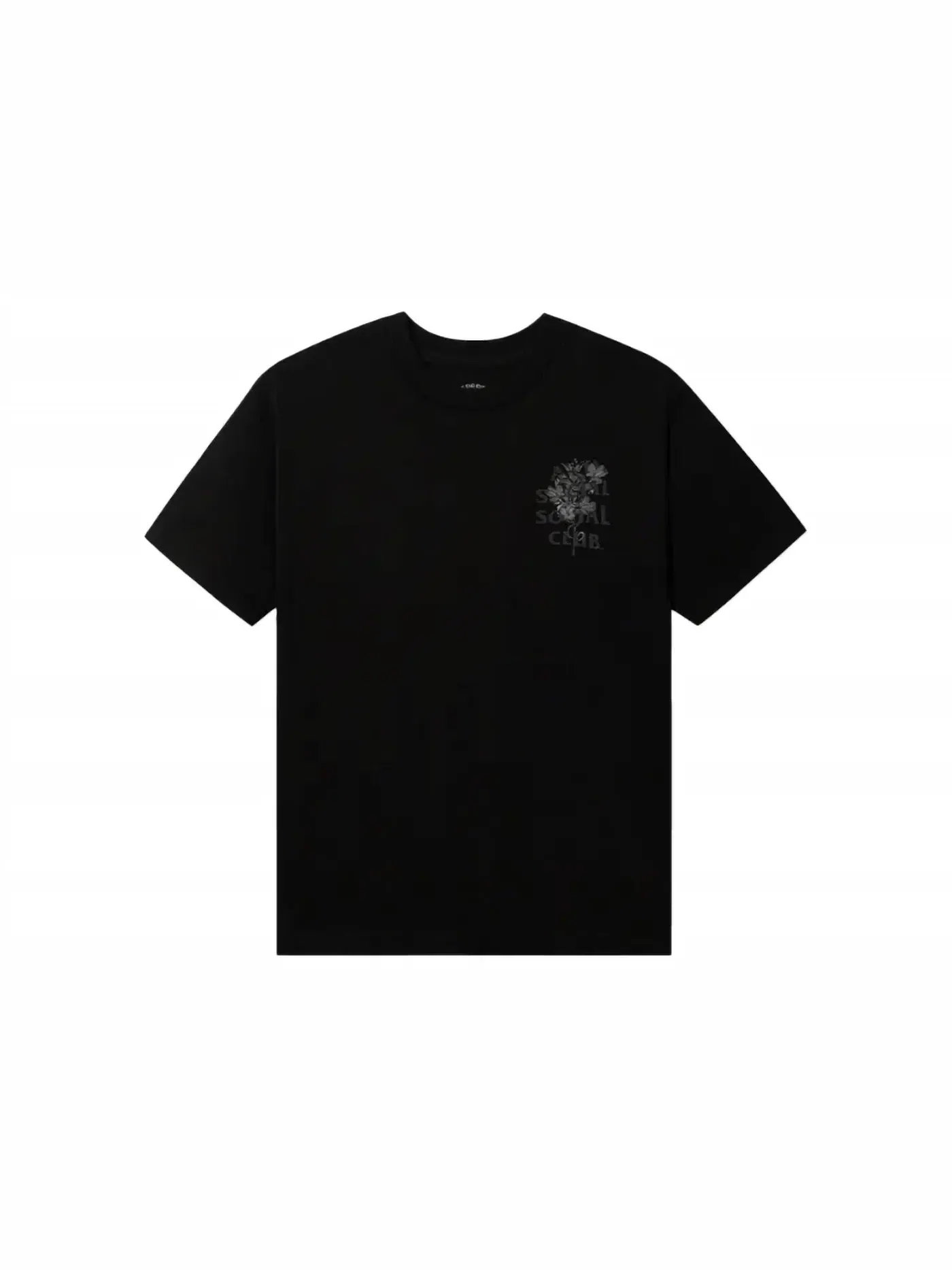 Мужская футболка с принтом Anti Social Social Club Tee — изображение 2 из 2, черный