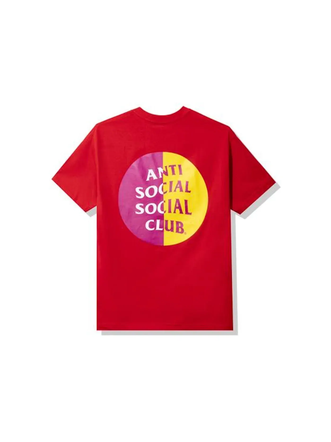 Мужская футболка с принтом Anti Social Social Club Tee — изображение 1 из 2, красный