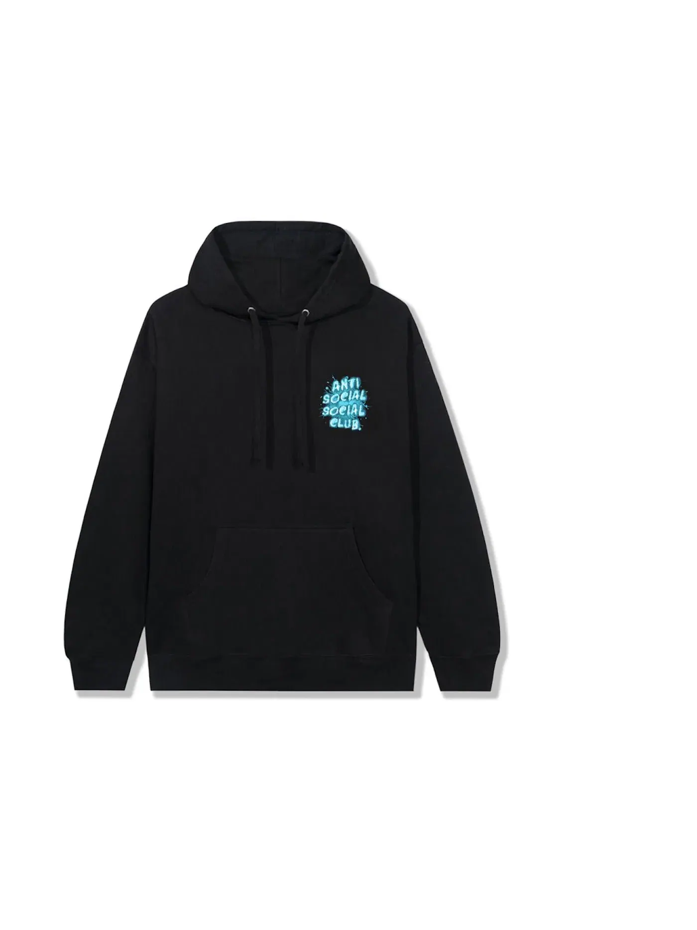 Мужской худи с принтом Hoodie Anti Social Social Club — изображение 2 из 2, черный/синий