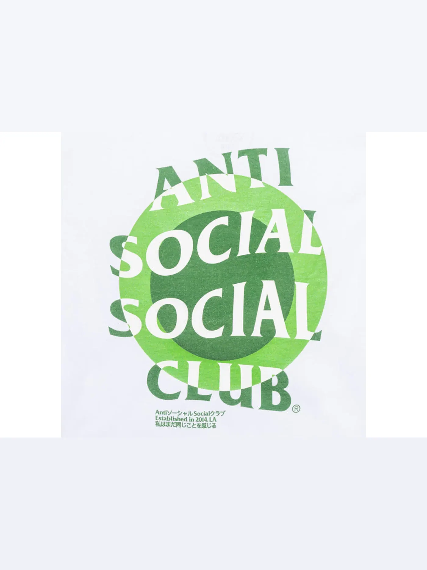 Мужская футболка с принтом Anti Social Social Club T-shirt — изображение 2 из 2, белый