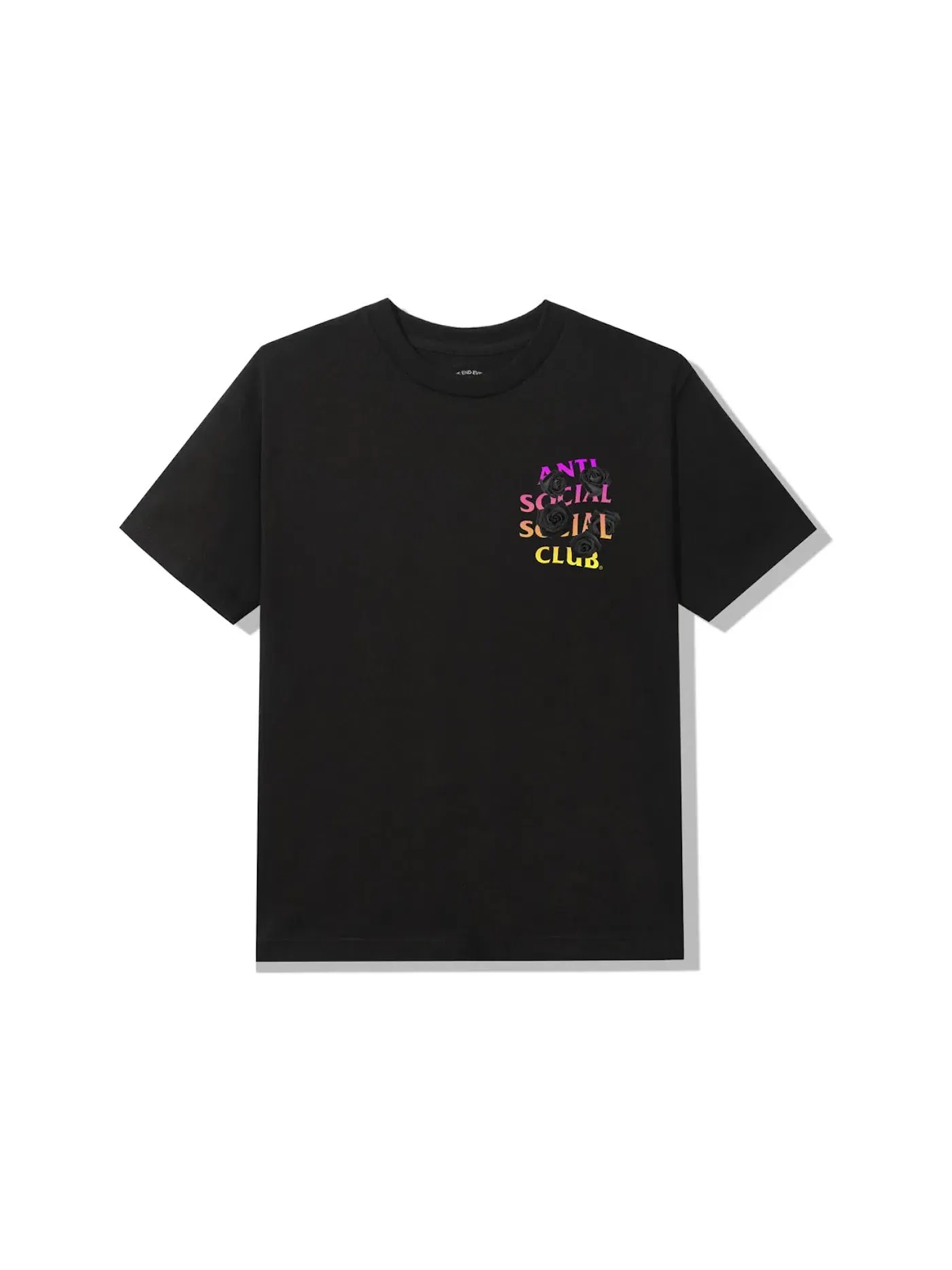 Мужская футболка с принтом Anti Social Social Club In The Lead T-shirt — изображение 2 из 2, черный