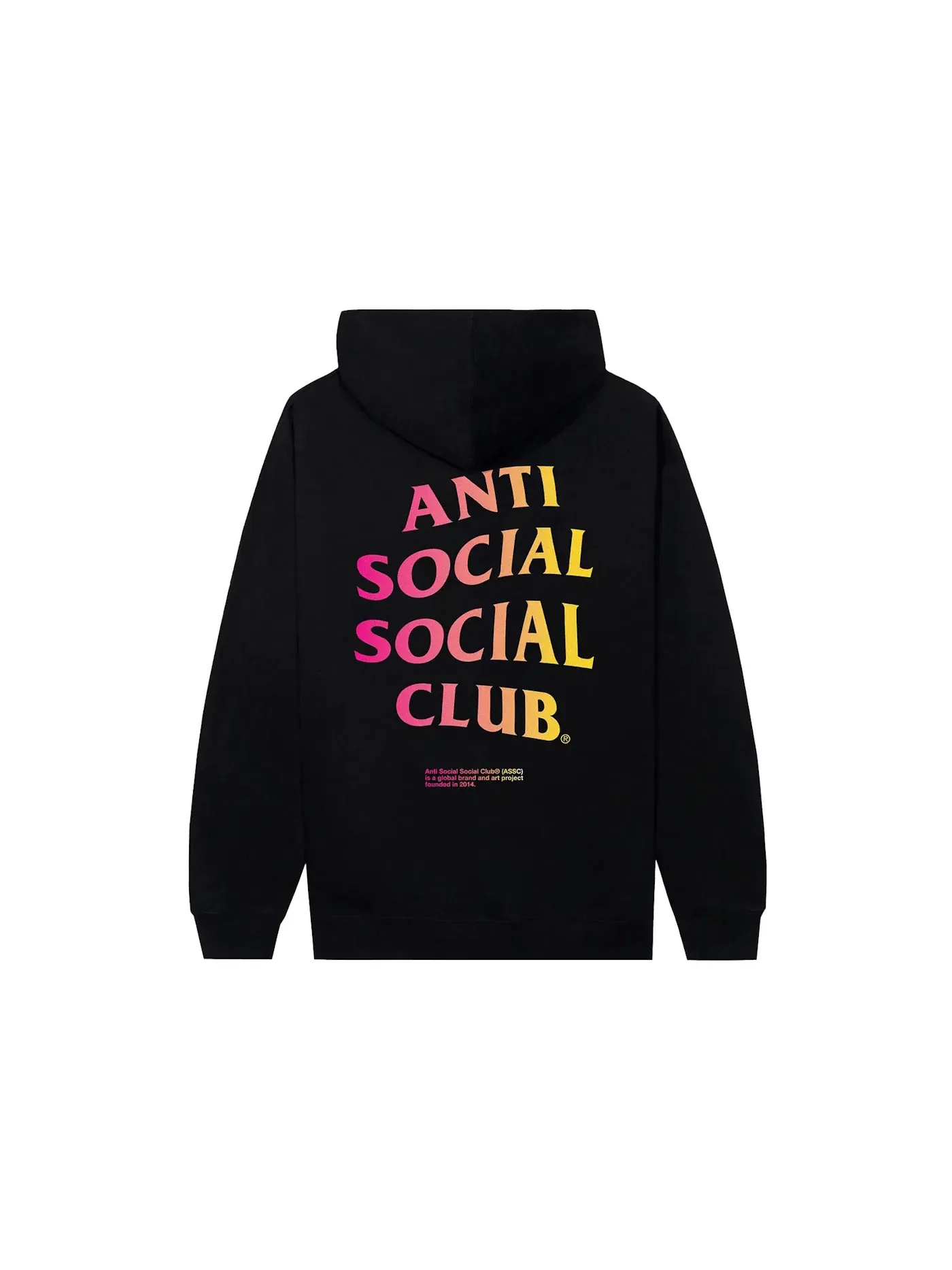 Мужская худи с принтом Indoglo Anti Social Social Club — изображение 1 из 2, черный