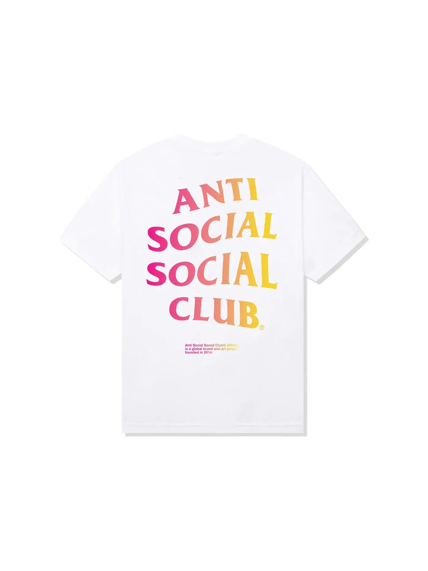 Мужская футболка с принтом Anti Social Social Club Tee — изображение 1 из 2, белый