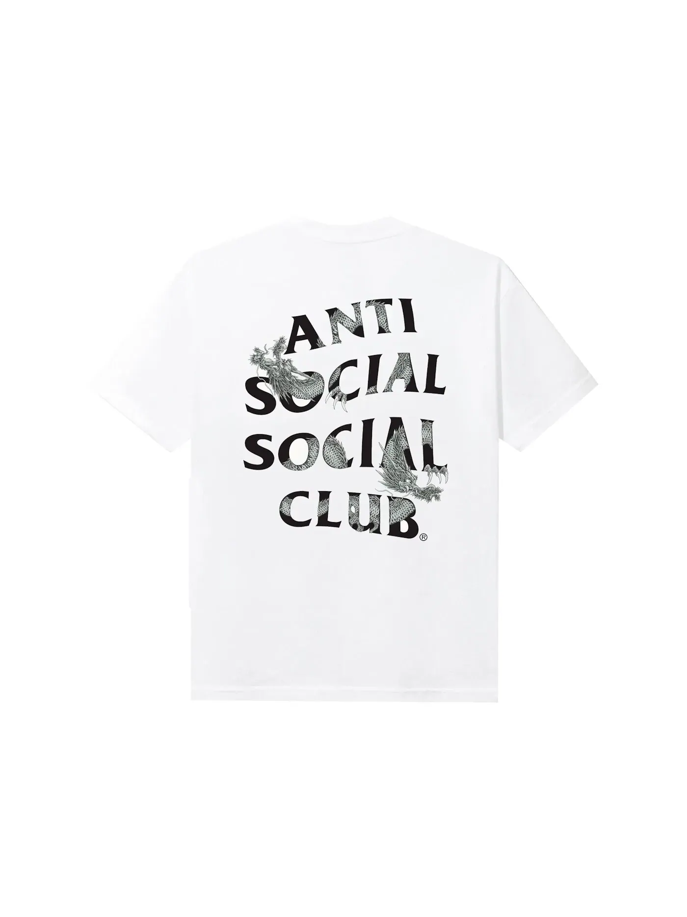 Мужская футболка с принтом Anti Social Social Club Japan Exclusive Tatz Tee — изображение 1 из 2, белый