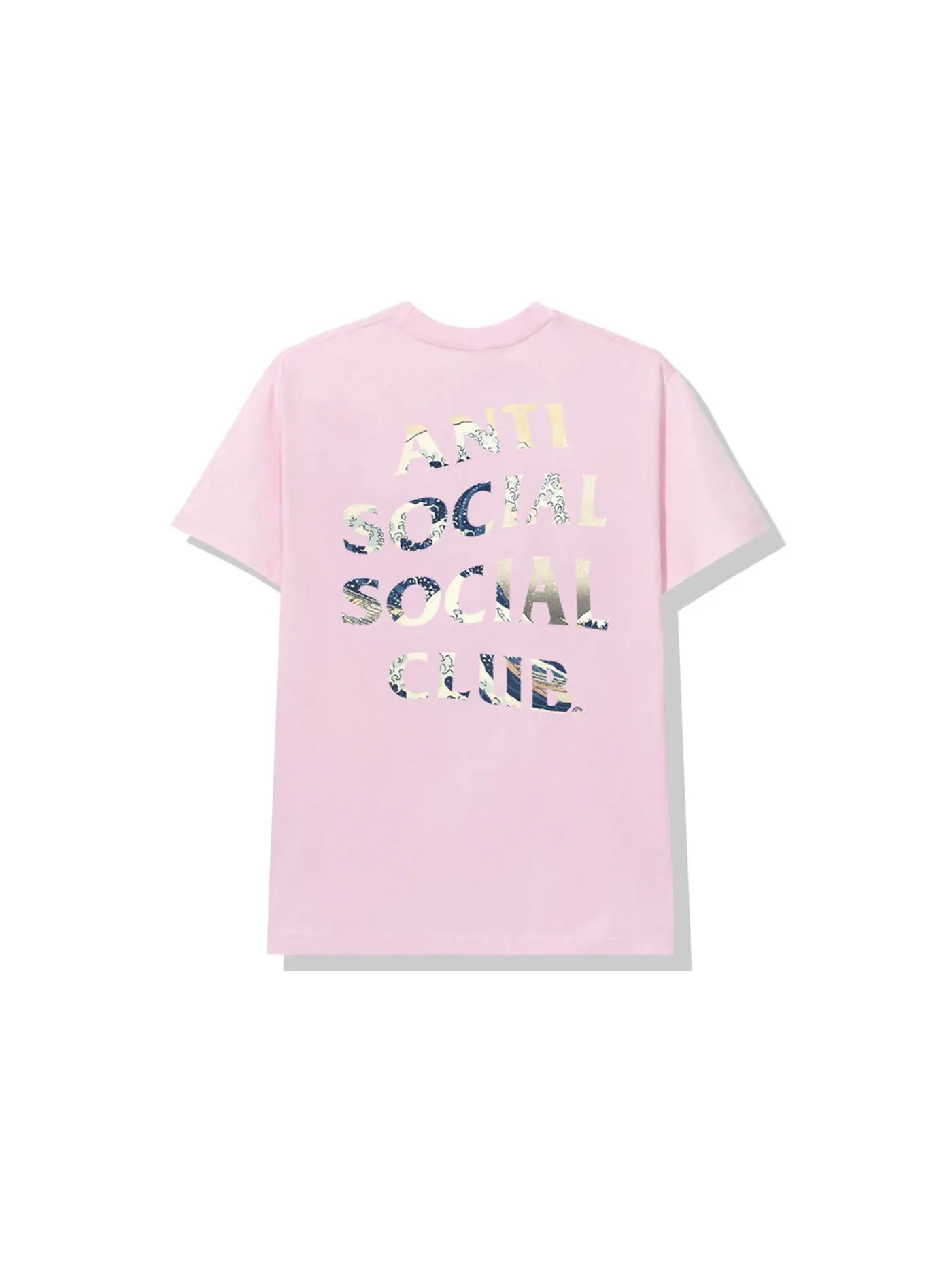 Мужская футболка с принтом Anti Social Social Club Tee — изображение 1 из 1, розовый