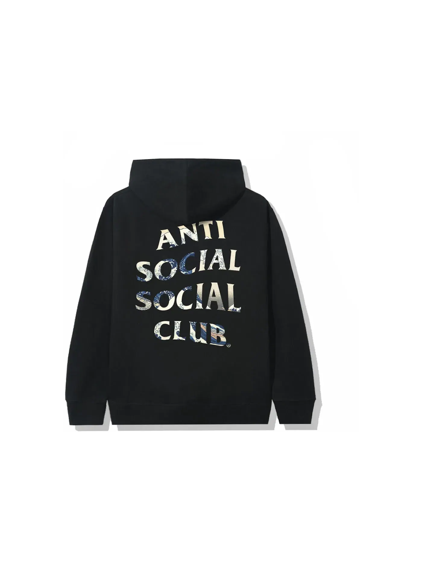Мужской худи с принтом Anti Social Social Club — изображение 1 из 1, черный